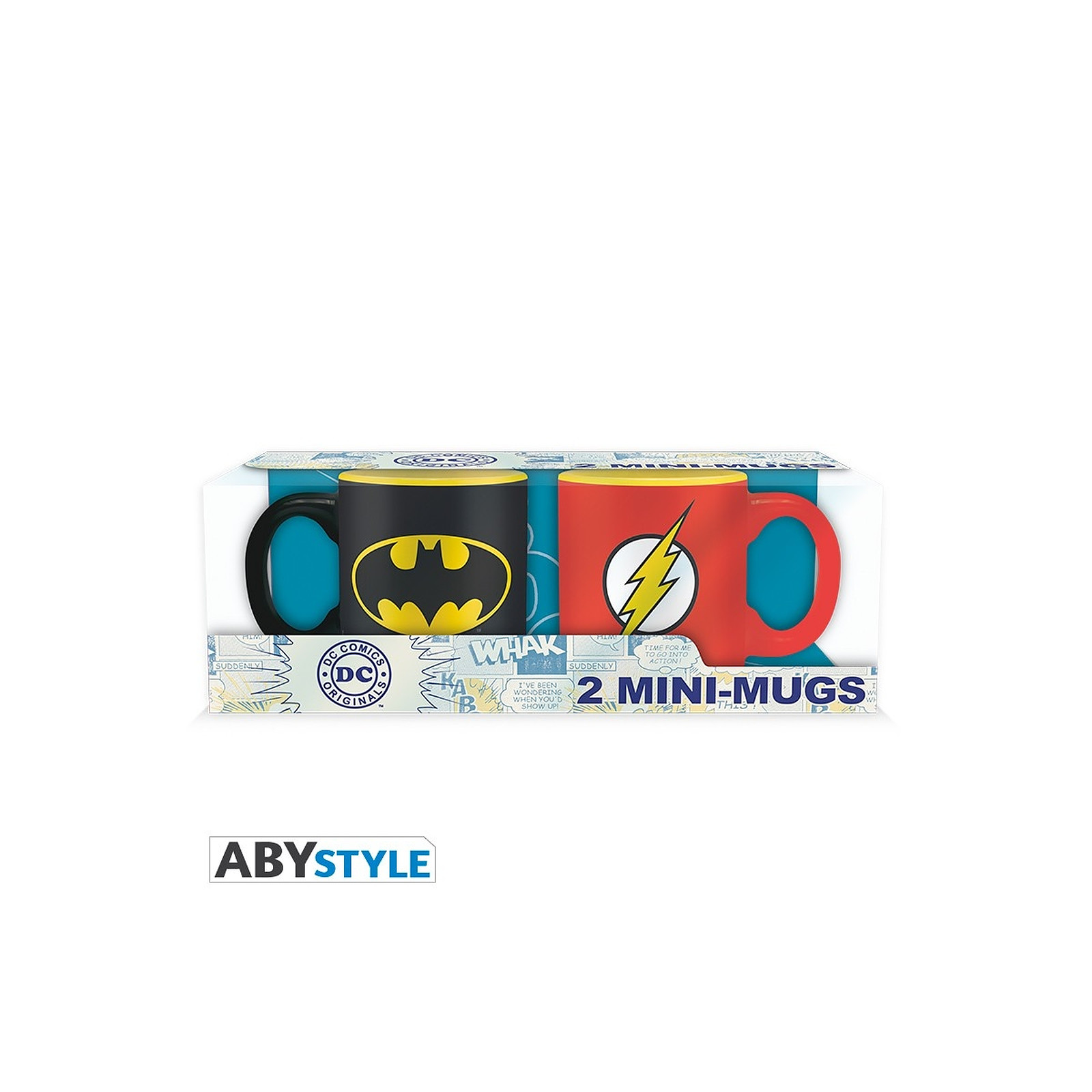 DC COMICS - Set 2 mini-mugs - 110 ml - Batman & Flash x2 - Mugs Abystyle