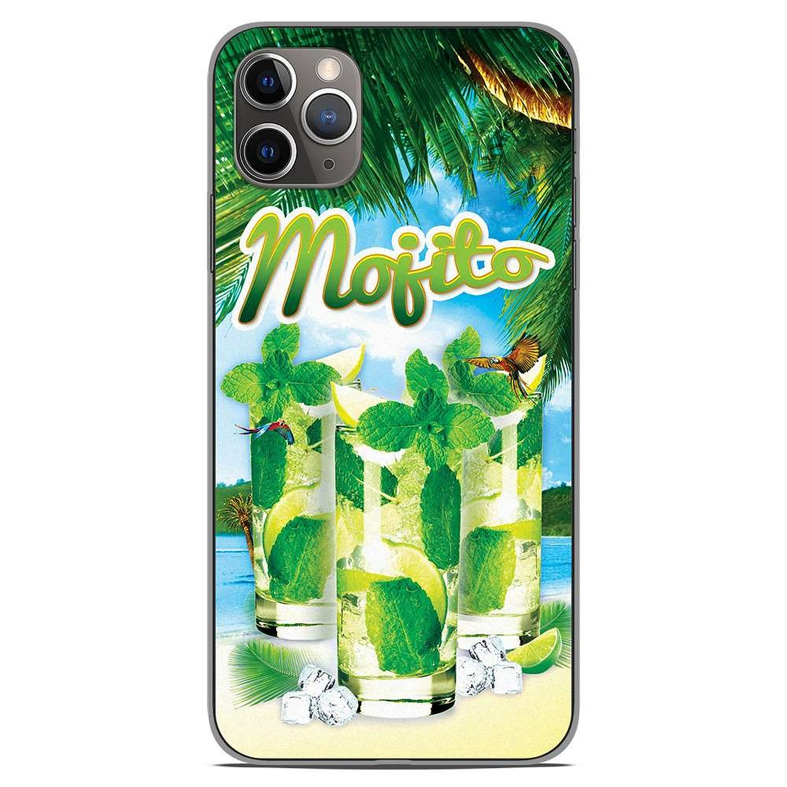 1001 Coques Coque silicone gel Apple iPhone 11 Pro Max motif Mojito Plage - Coque telephone 1001Coques