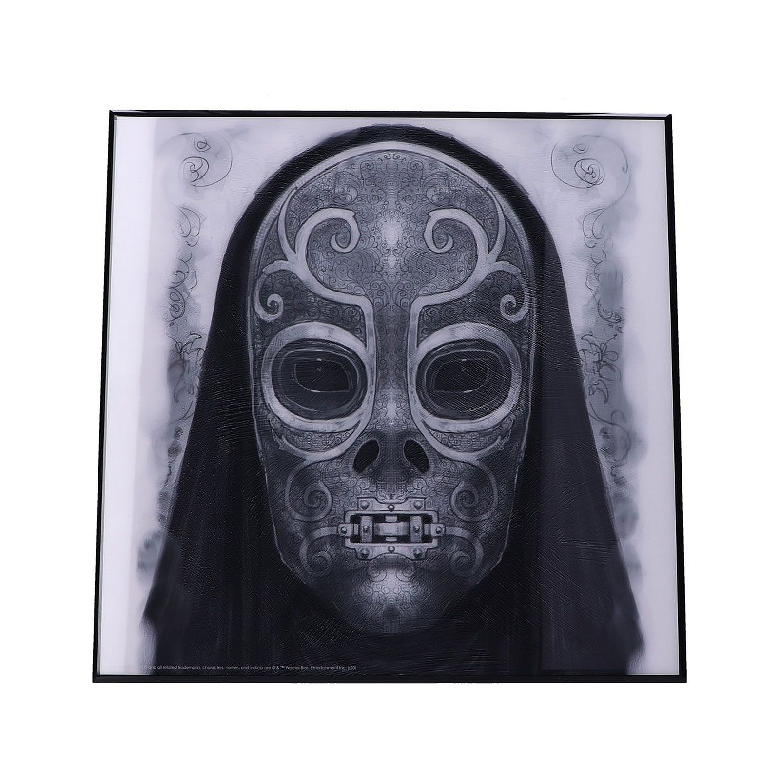 Harry Potter - Decoration murale Crystal Clear Picture Death Eater Mask 32 x 32 cm - Figurines Nemesis Now