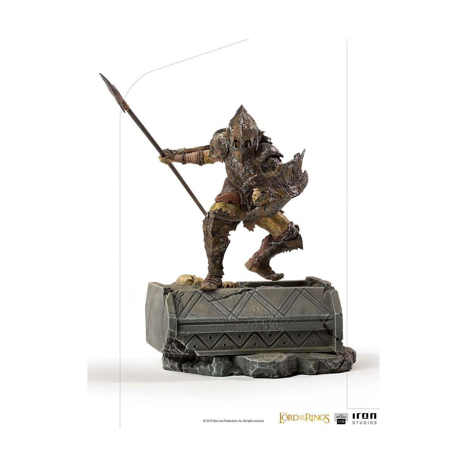 Le Seigneur des Anneaux - Statuette 1/10 BDS Art Scale Armored Orc 20 cm - Figurines Iron Studios