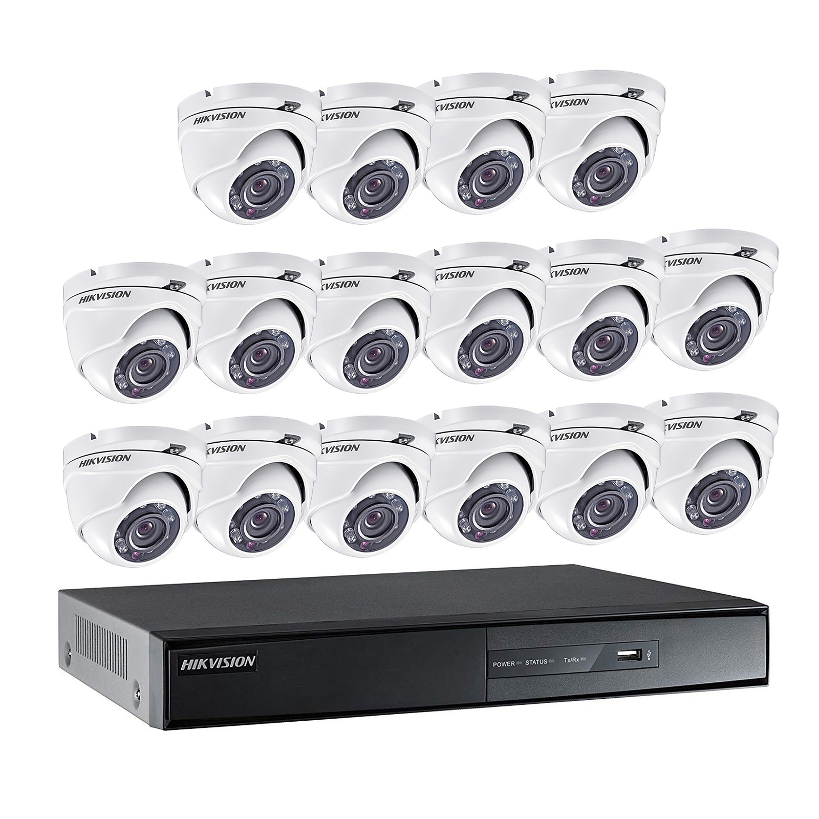 Hikvision - Kit camera Turbo HD 16 cameras - Camera de surveillance Hikvision