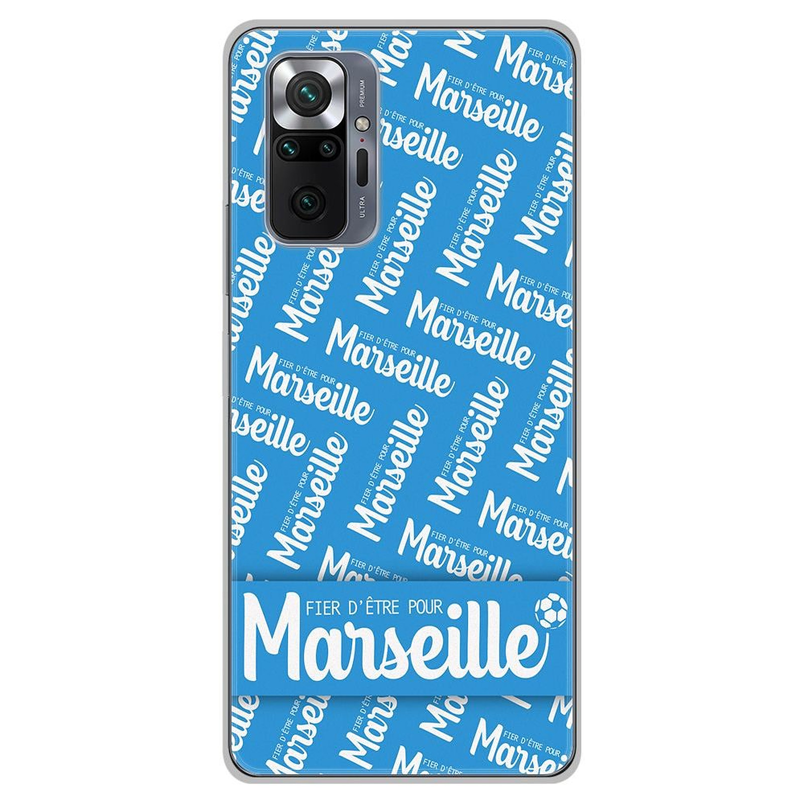 1001 Coques Coque silicone gel Xiaomi Redmi Note 10 Pro motif Fier d'etre pour Marseille - Coque telephone 1001Coques