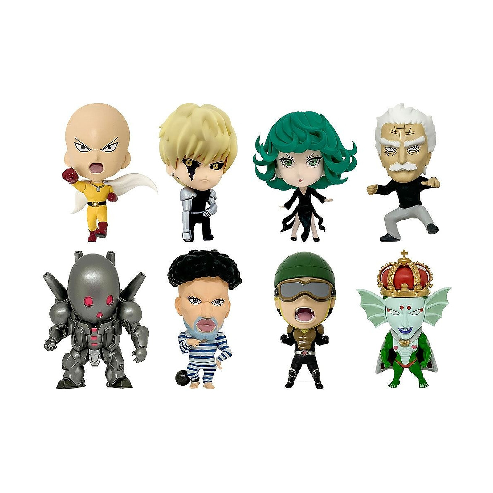 One Punch Man - Pack 8 figurines 16d Collectible Figure Collection Vol. 2 6 cm - Figurines Generique