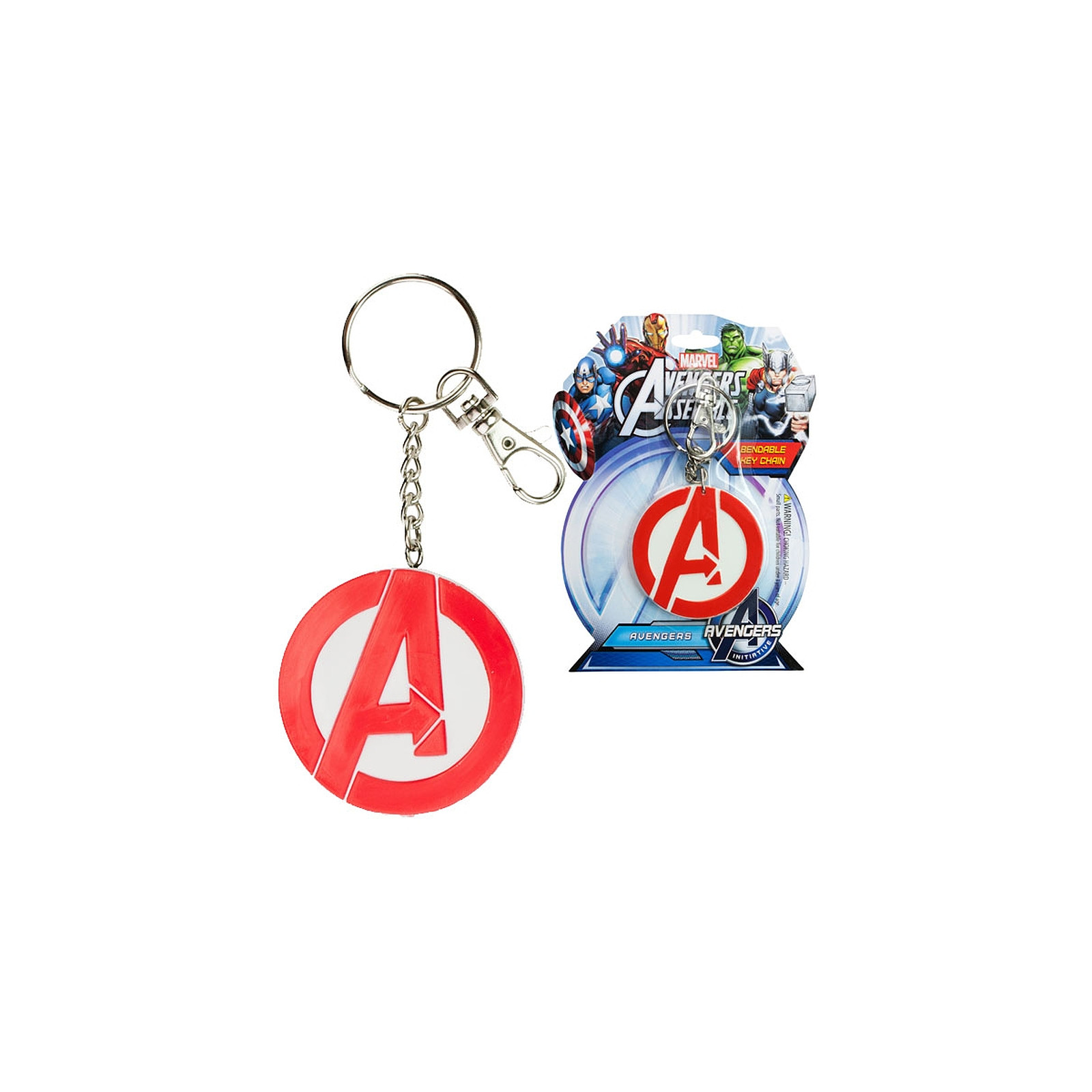 Marvel - Porte-clef Souple Logo Avengers 6cm - Porte-cles Nj Croce