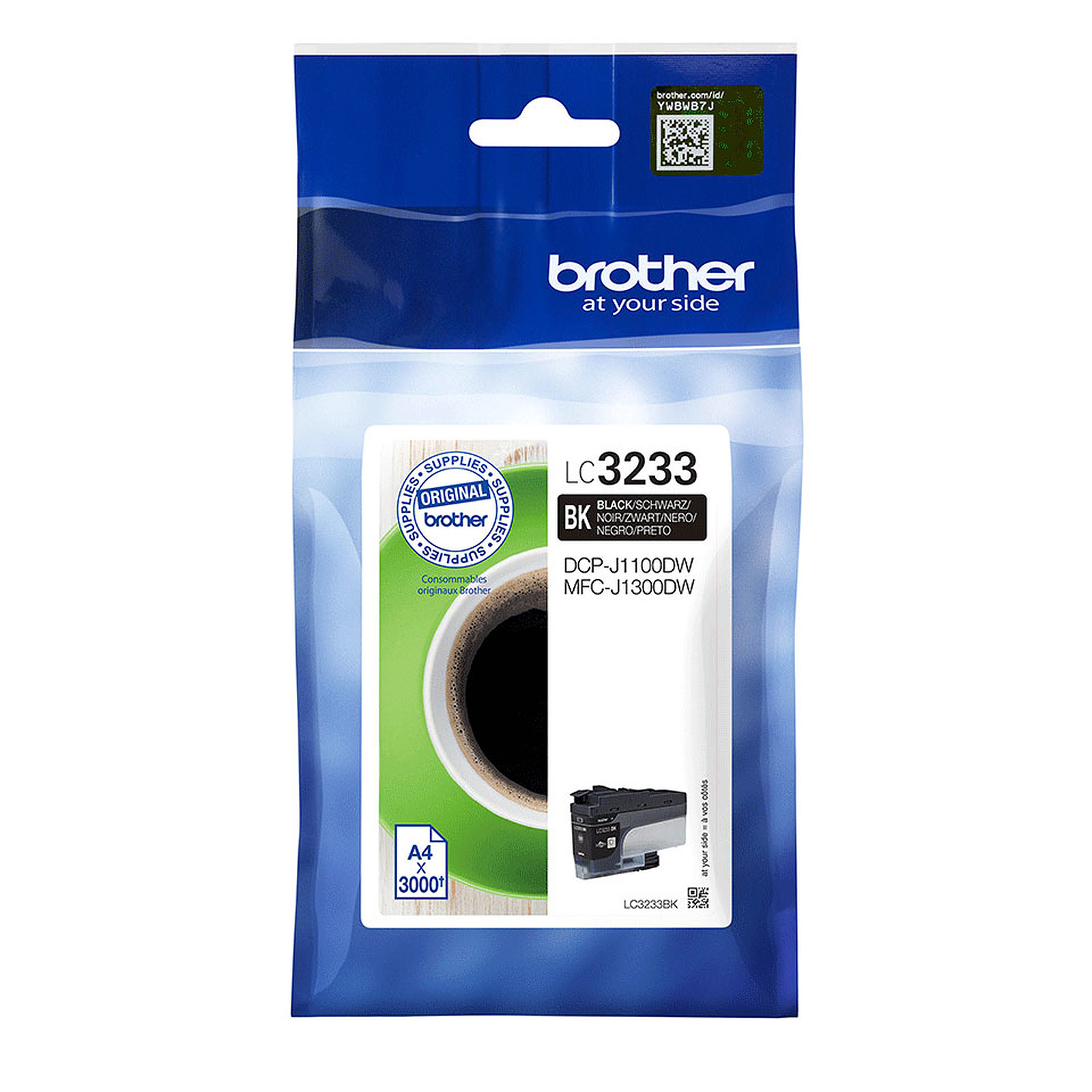 Brother LC3233BK (Noir) - Cartouche imprimante Brother
