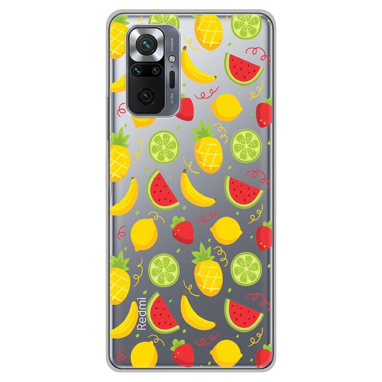 1001 Coques Coque silicone gel Xiaomi Redmi Note 10 Pro motif Fruits tropicaux - Coque telephone 1001Coques