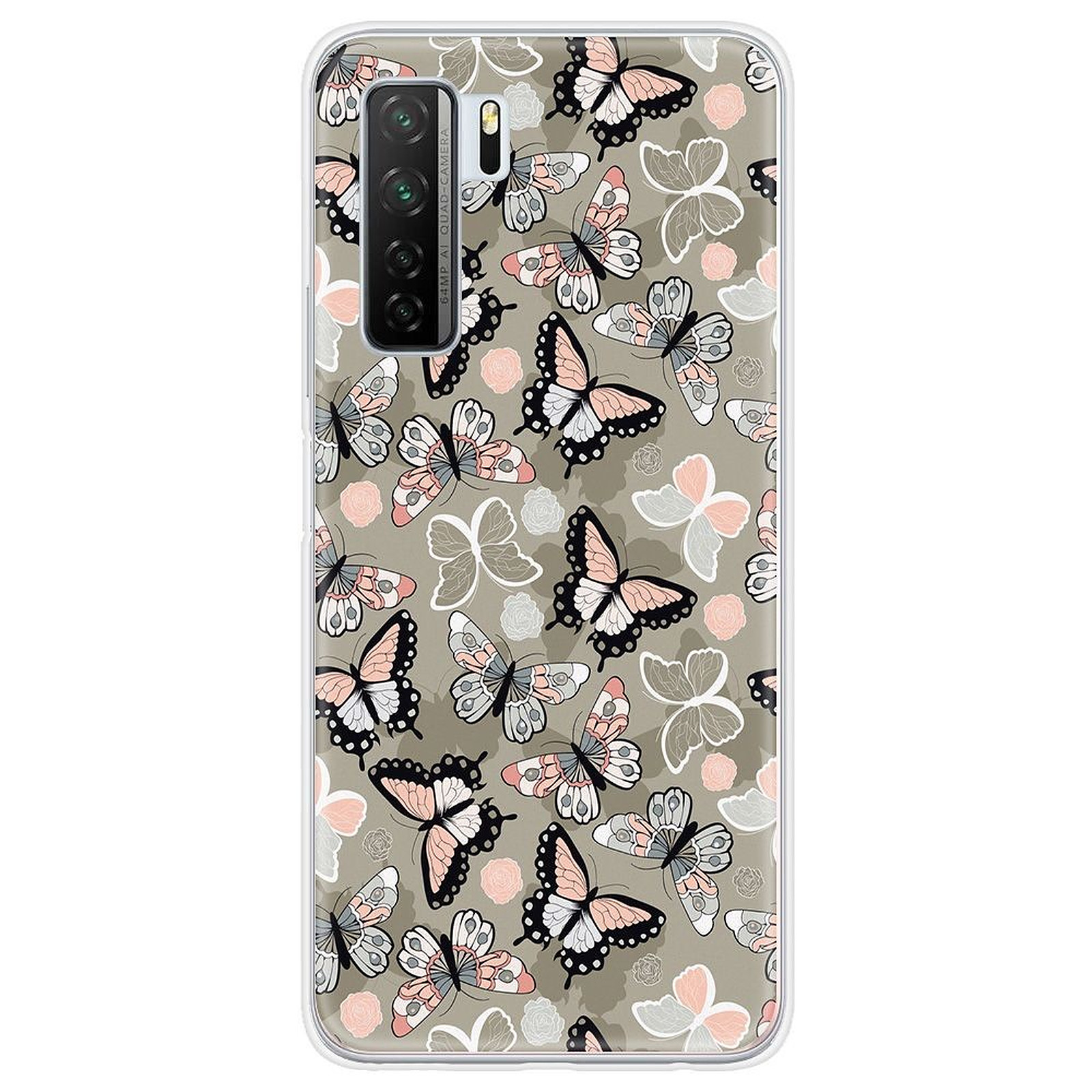 1001 Coques Coque silicone gel Huawei P40 Lite 5G motif Papillons Vintage - Coque telephone 1001Coques