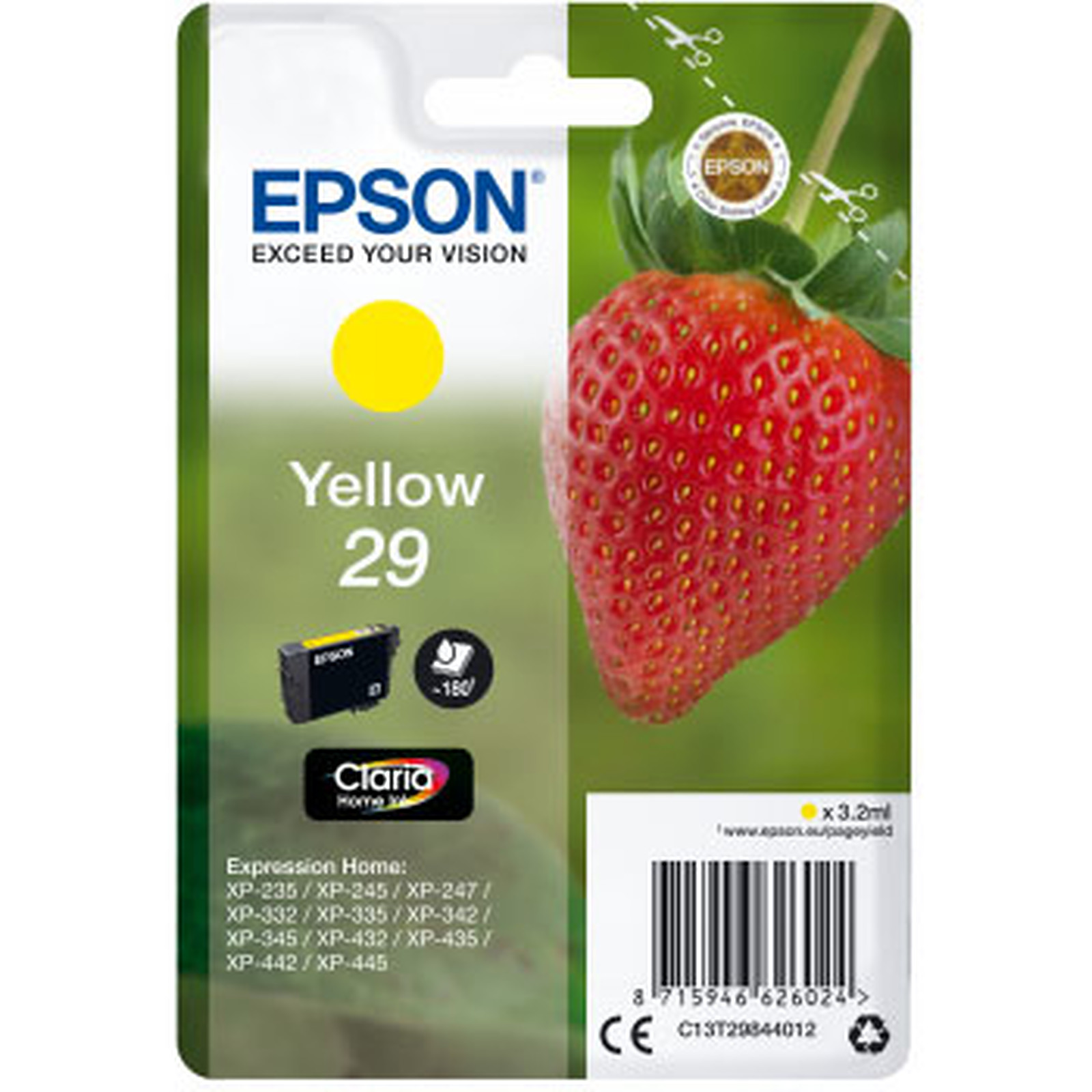 Epson Fraise 29 Jaune - Cartouche imprimante Epson