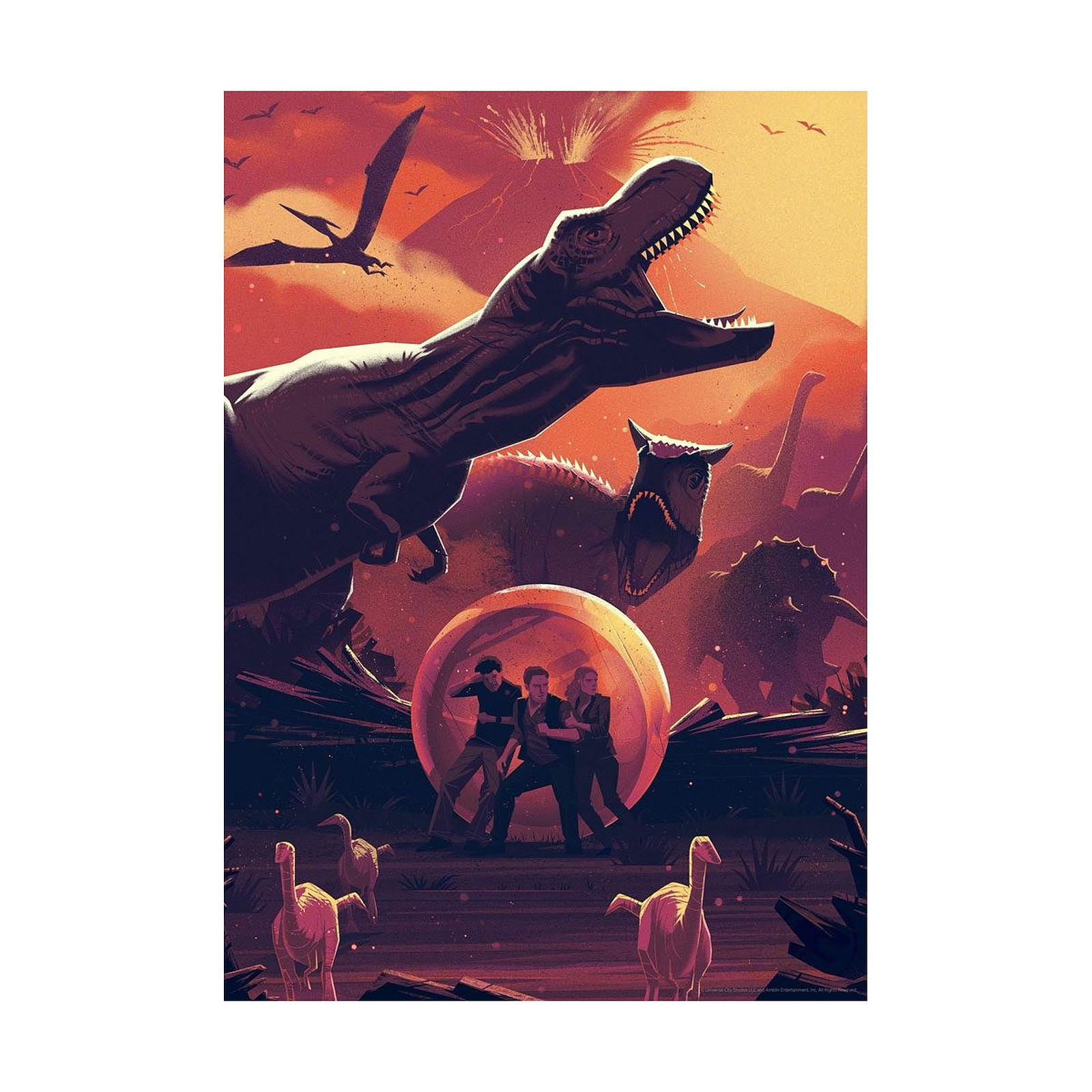 Jurassic World - Lithographie Jurassic World Limited Edition 42 x 30 cm - Posters Fanattik