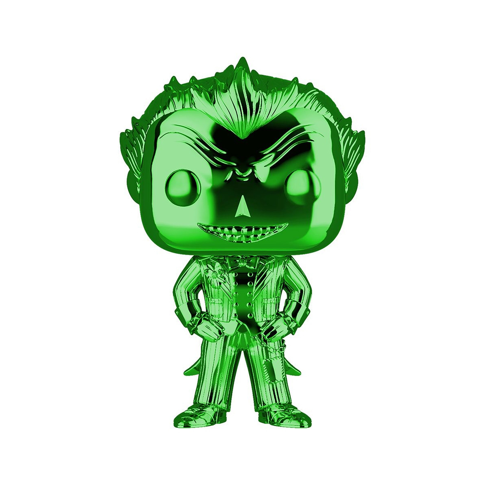 DC Comics - Figurine POP! The Joker (Green Chrome) 9 cm - Figurines Funko