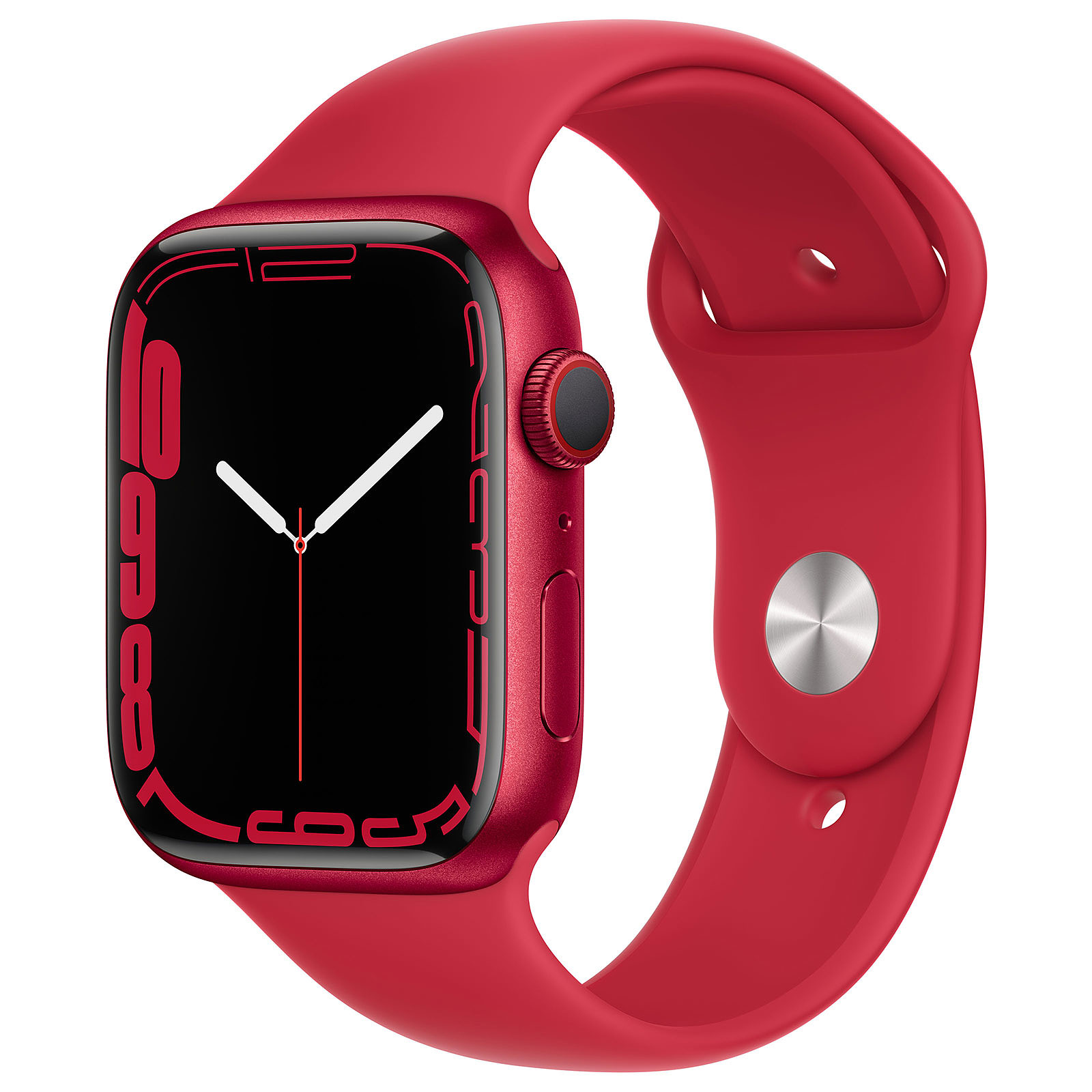 Apple Watch Series 7 GPS + Cellular Aluminium (PRODUCT)RED Bracelet Sport 45 mm - Montre connectee Apple