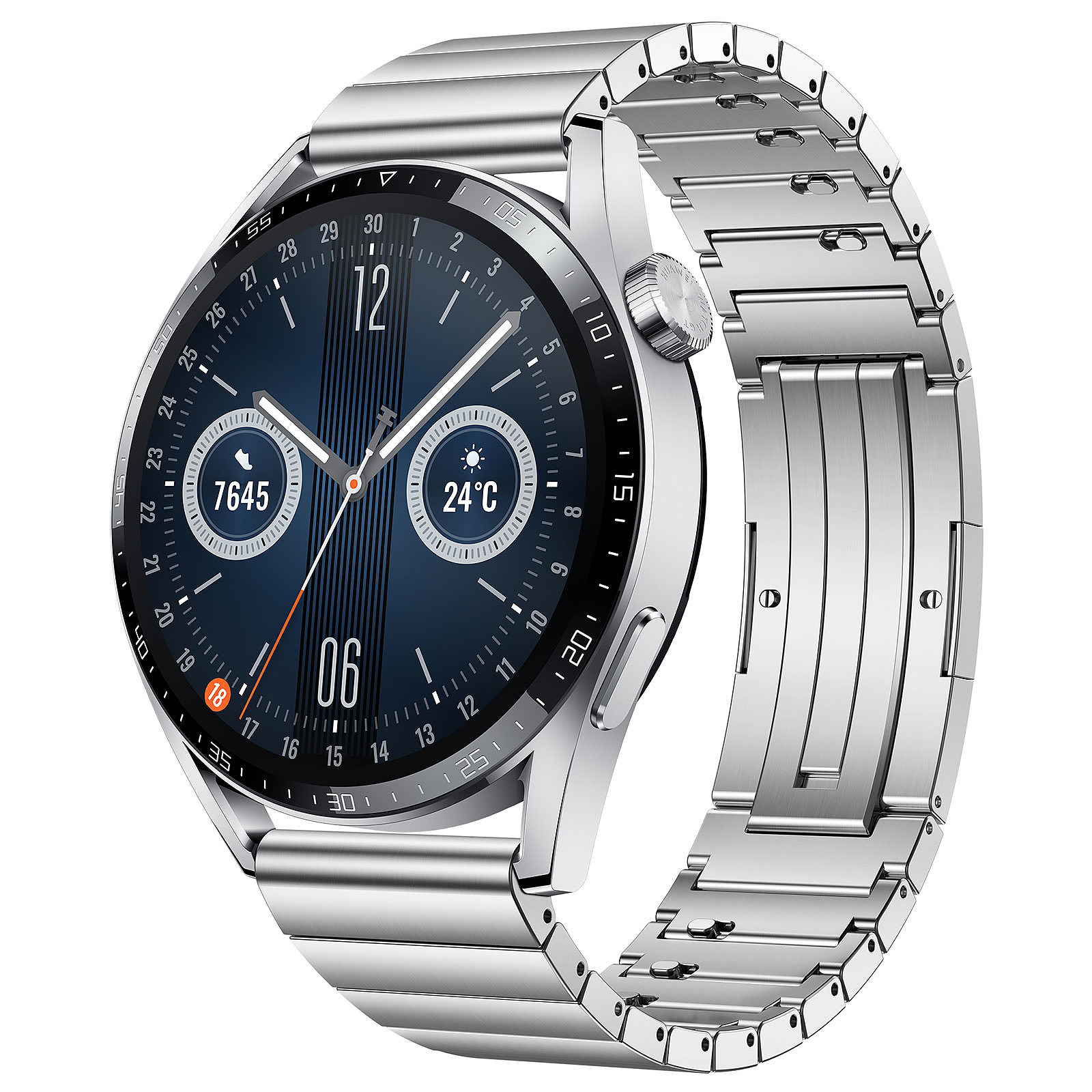 Huawei Watch GT 3 Elite (46 mm / Acier Inoxydable / Argent) - Montre connectee Huawei