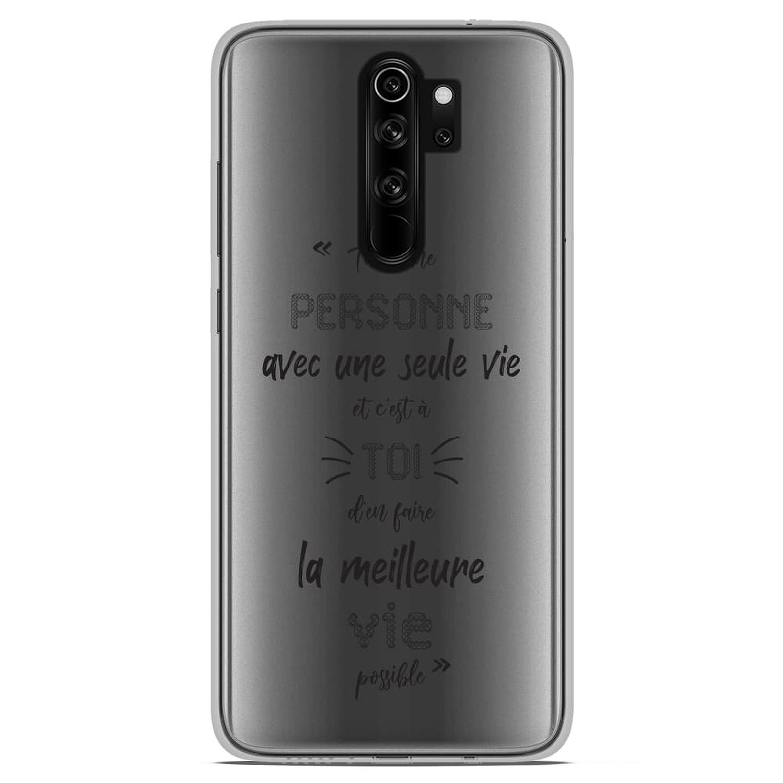 1001 Coques Coque silicone gel Xiaomi Redmi Note 8 Pro motif Une Seule Vie - Coque telephone 1001Coques