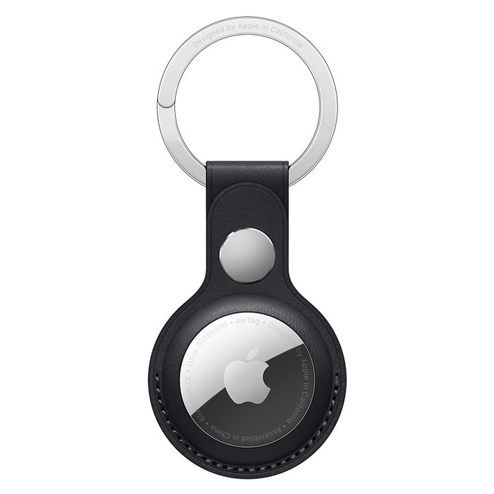 Apple Porte-Cles en cuir AirTag Minuit - Accessoires iPhone Apple