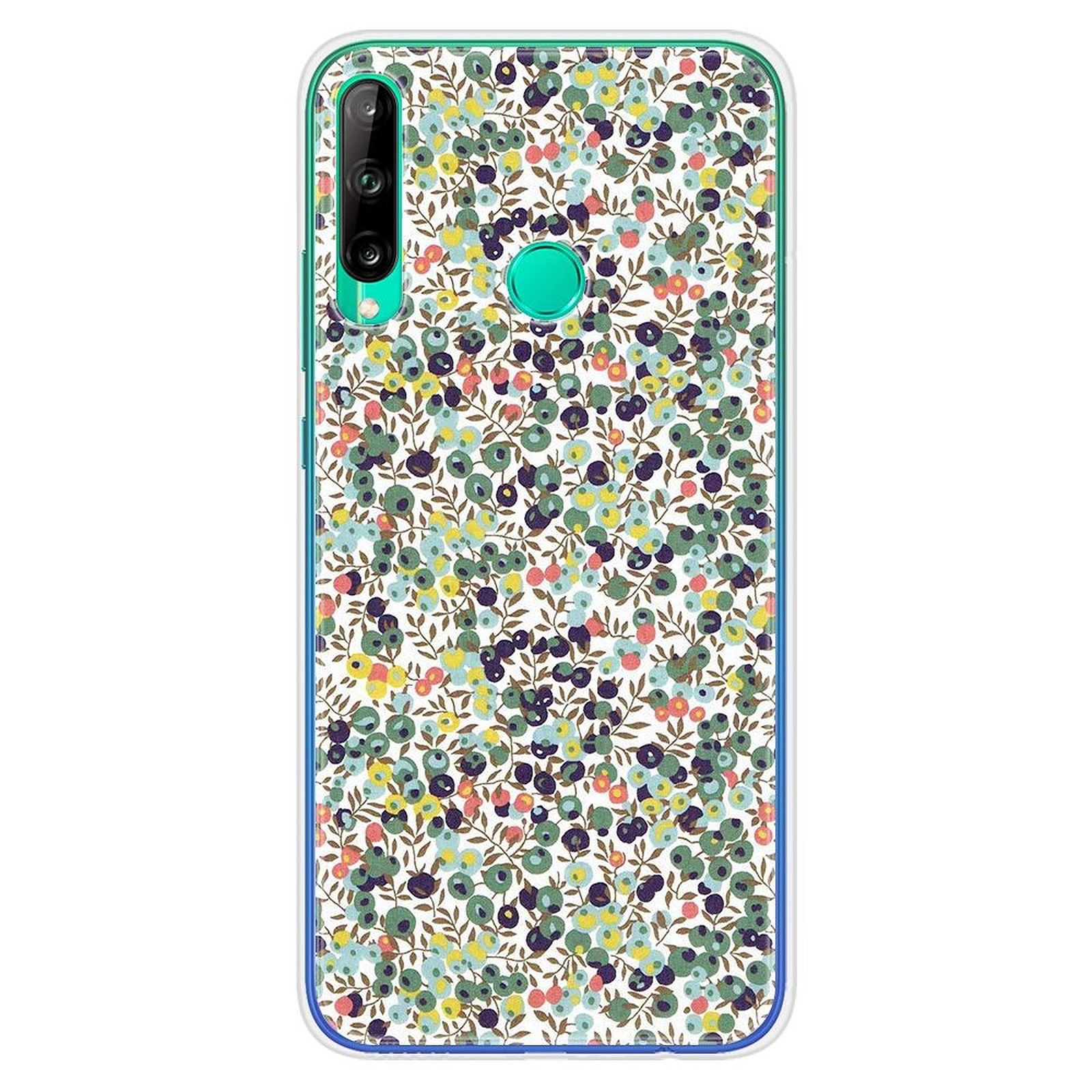 1001 Coques Coque silicone gel Huawei P40 Lite E motif Liberty Wiltshire Vert - Coque telephone 1001Coques