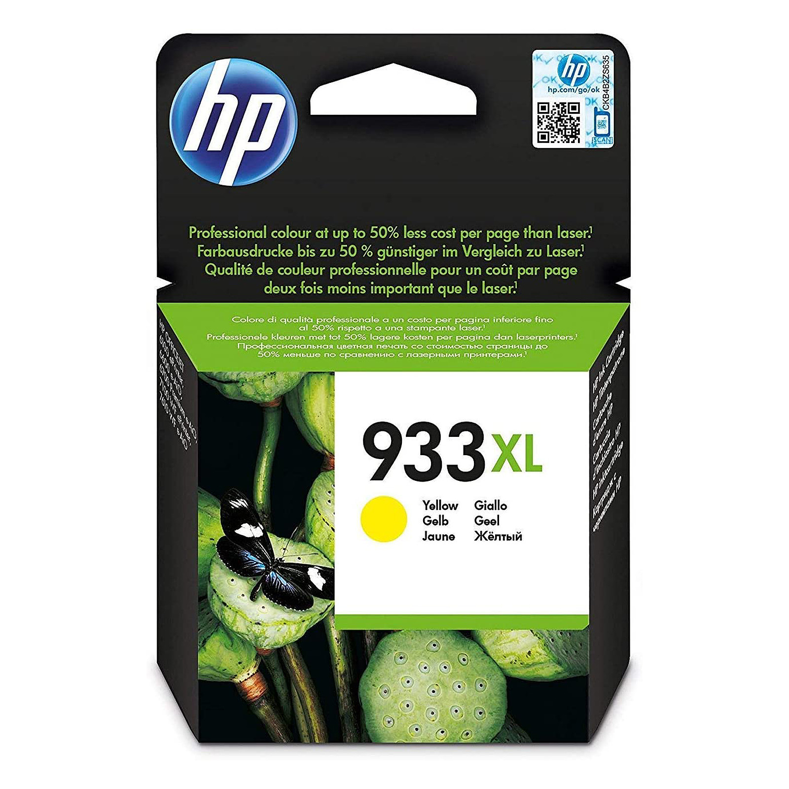 HP 933XL (CN056AE) - Jaune - Cartouche imprimante HP