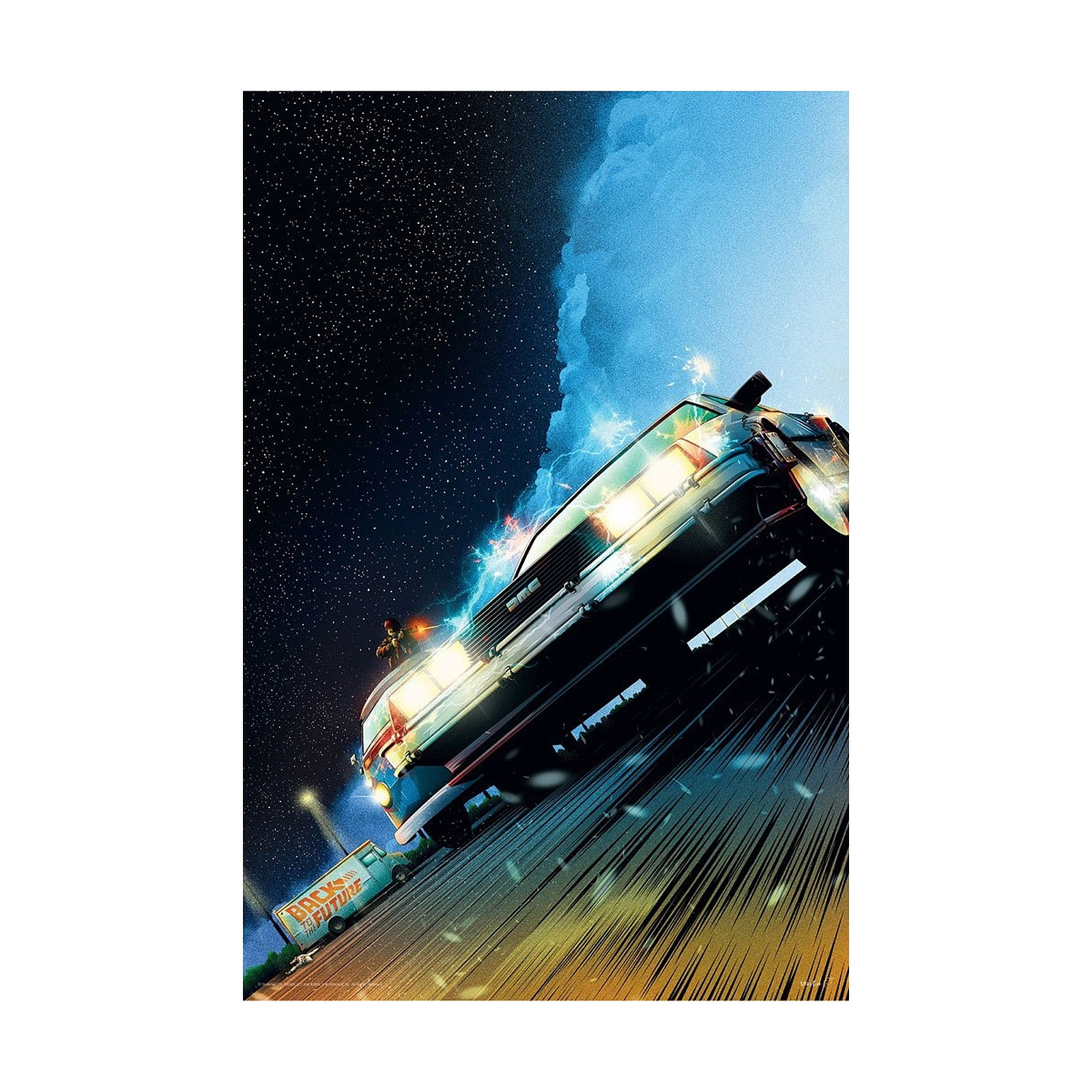 Retour vers le futur - Lithographie DeLorean Limited Edition 42 x 30 cm - Posters Fanattik