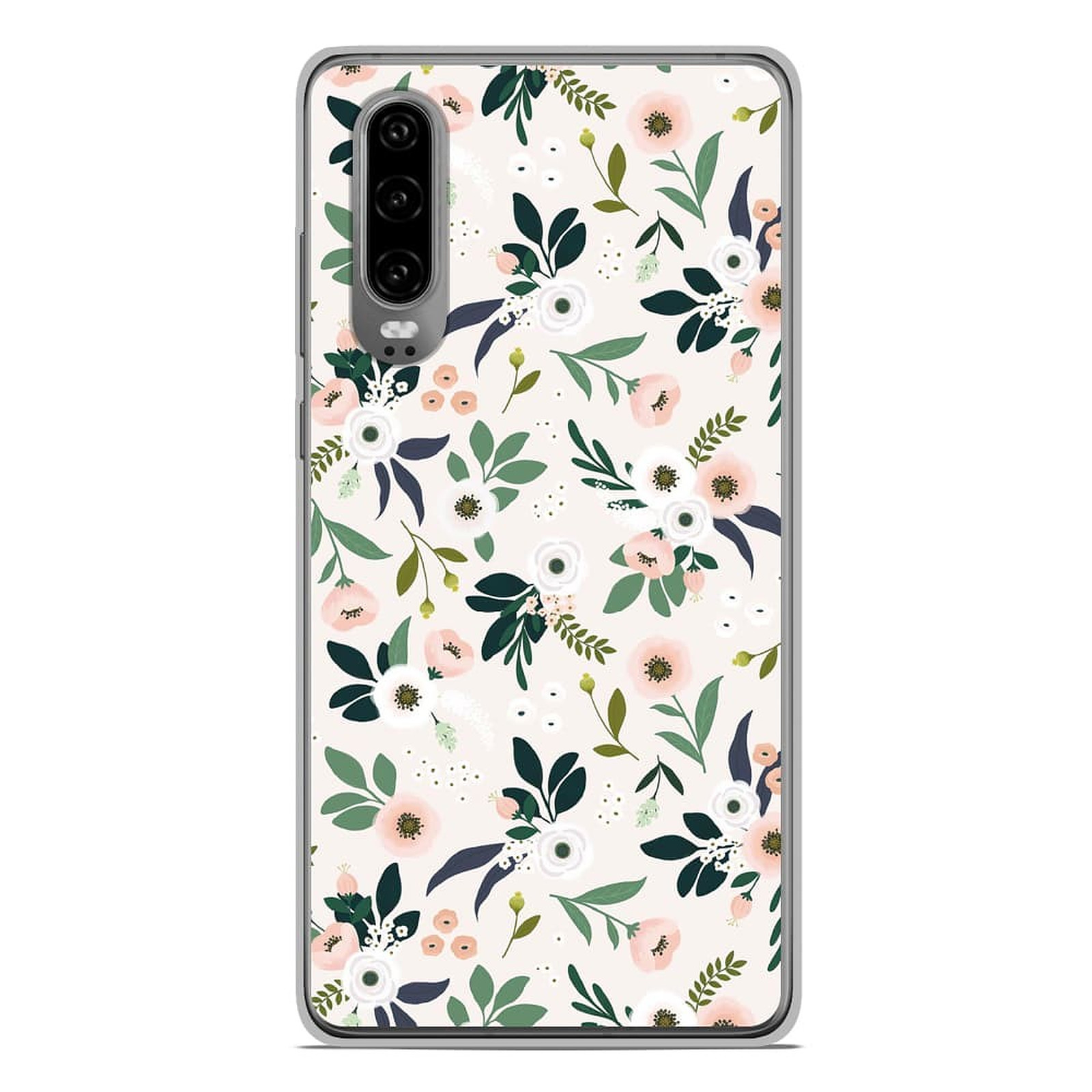 1001 Coques Coque silicone gel Huawei P30 motif Flowers - Coque telephone 1001Coques