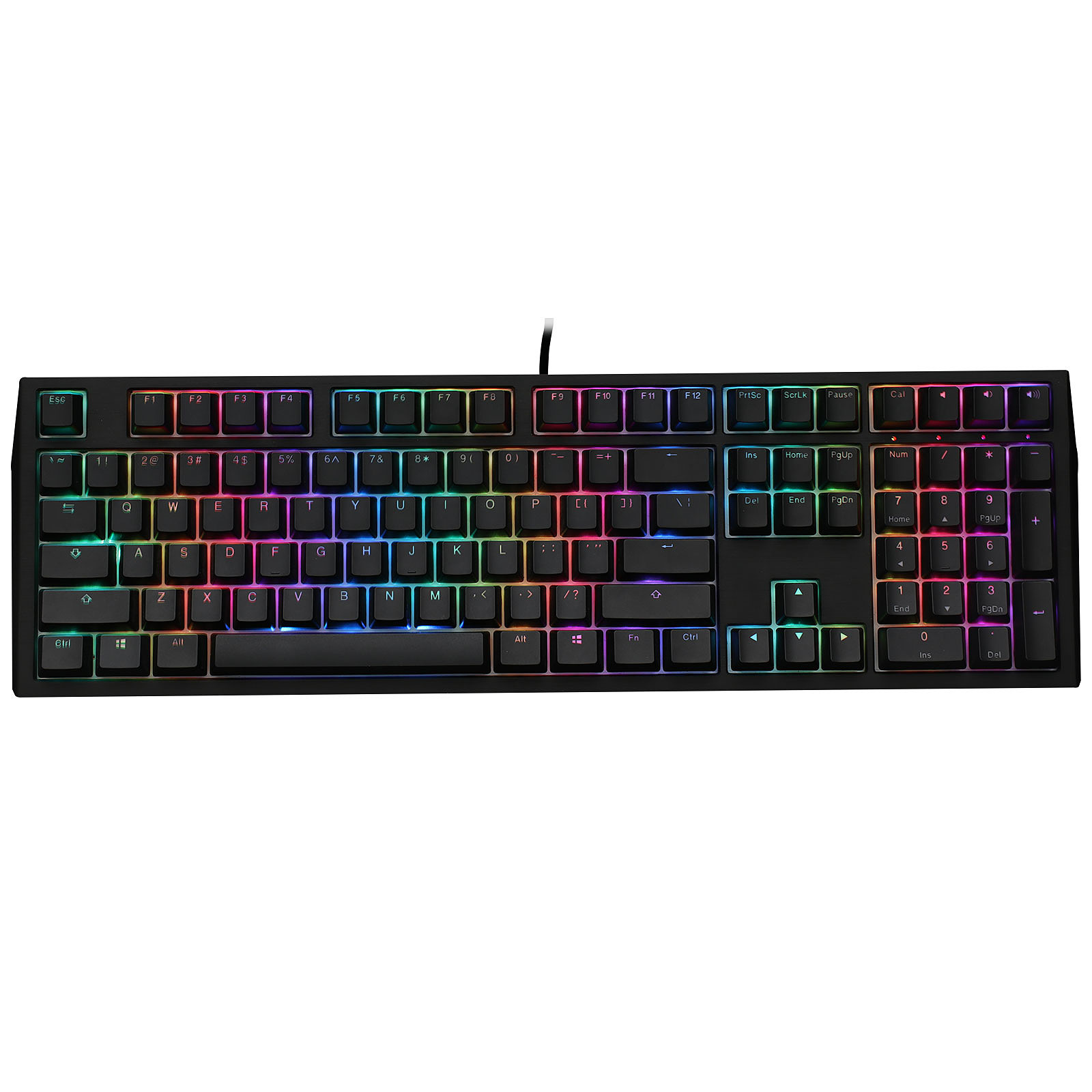 Ducky Channel Shine 7 Blackout (Cherry MX RGB Speed Silver) - Clavier PC Ducky Channel