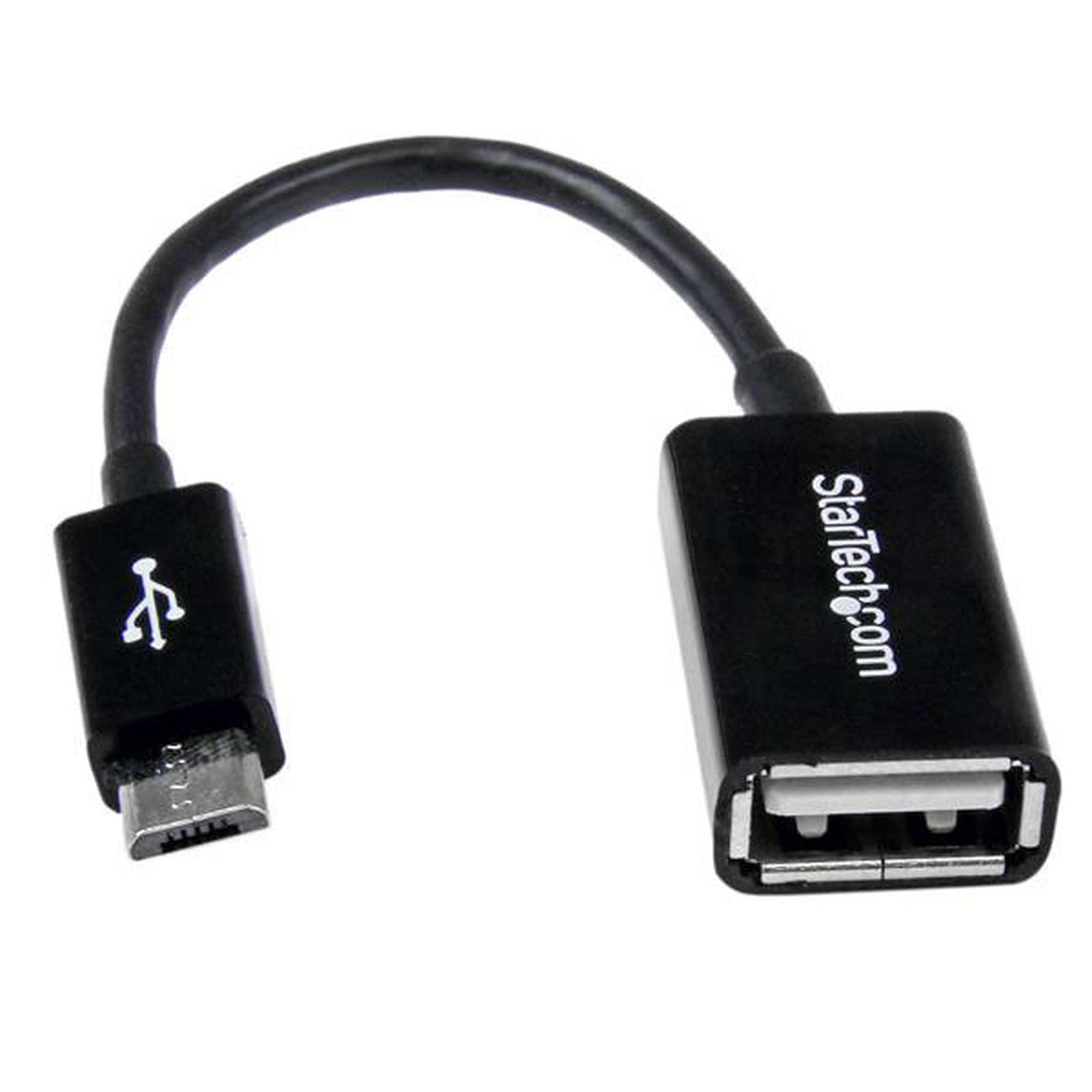 Startech.com Adaptateur micro USB B male / USB 2.0 Host OTG femelle - Noir - USB StarTech.com