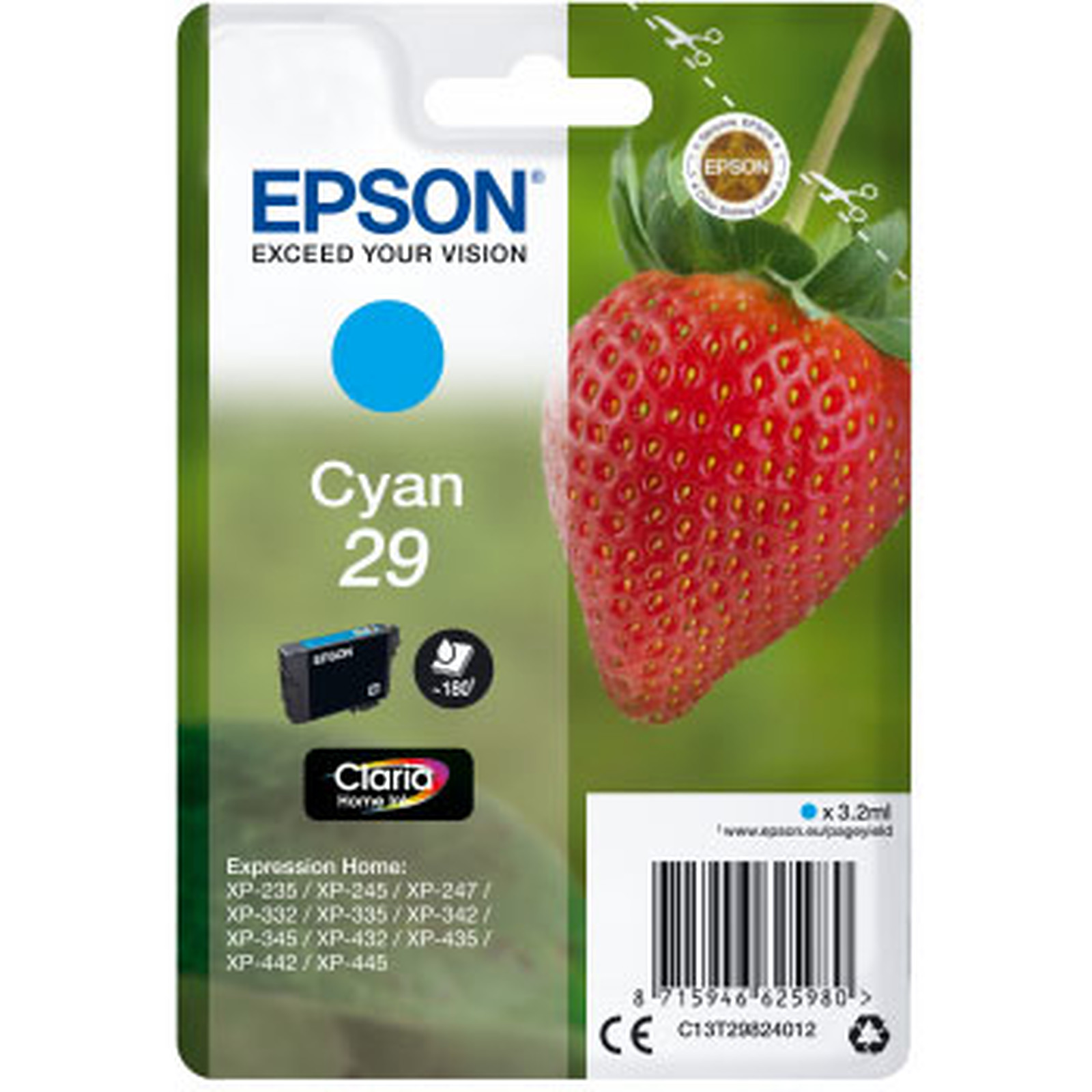 Epson Fraise 29 Cyan - Cartouche imprimante Epson