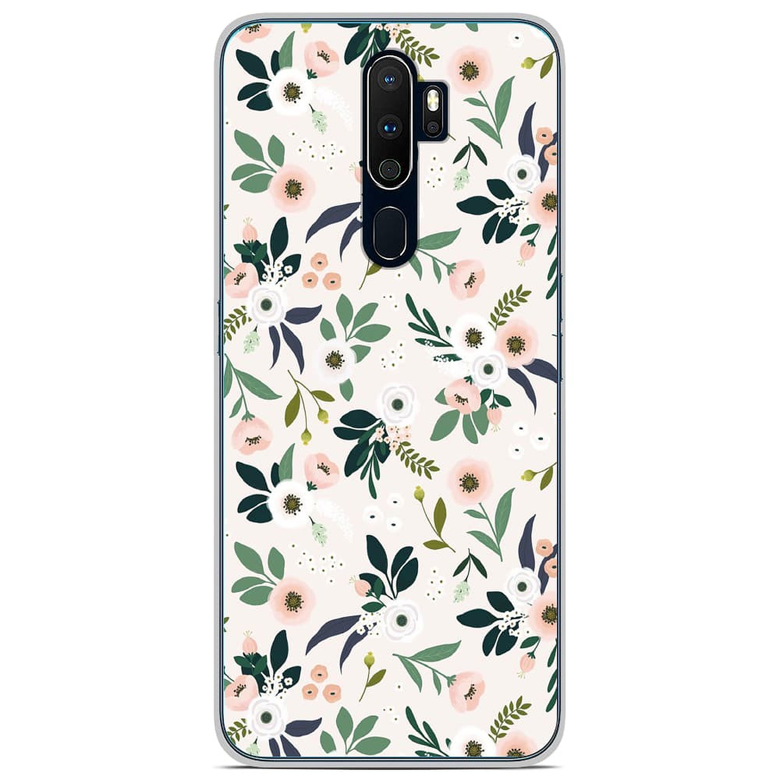 1001 Coques Coque silicone gel Oppo A5 2020 motif Flowers - Coque telephone 1001Coques