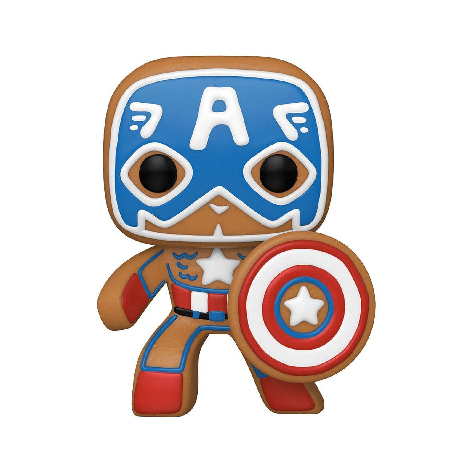 Marvel - Figurine POP! Holiday Captain America 9 cm - Figurines Funko