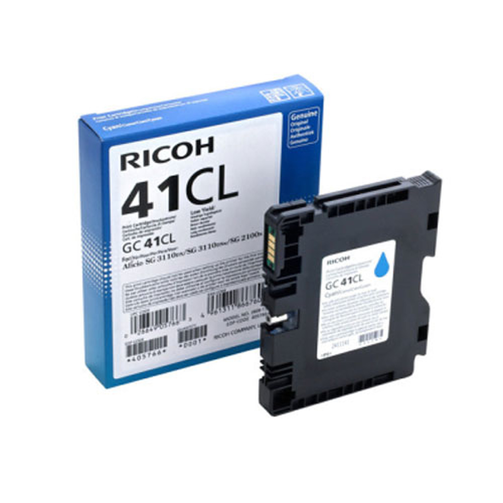 Ricoh GC41CL Cyan - 405766 - Cartouche imprimante Ricoh