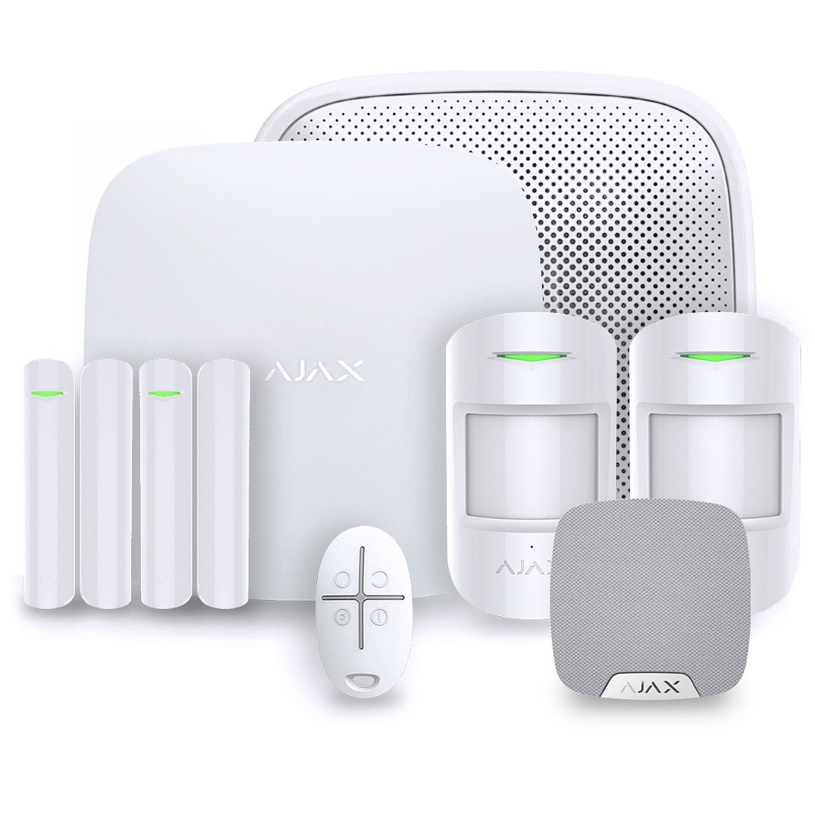 Alarme maison Ajax StarterKit Plus blanc - Kit 3 - Kit alarme Ajax Systems