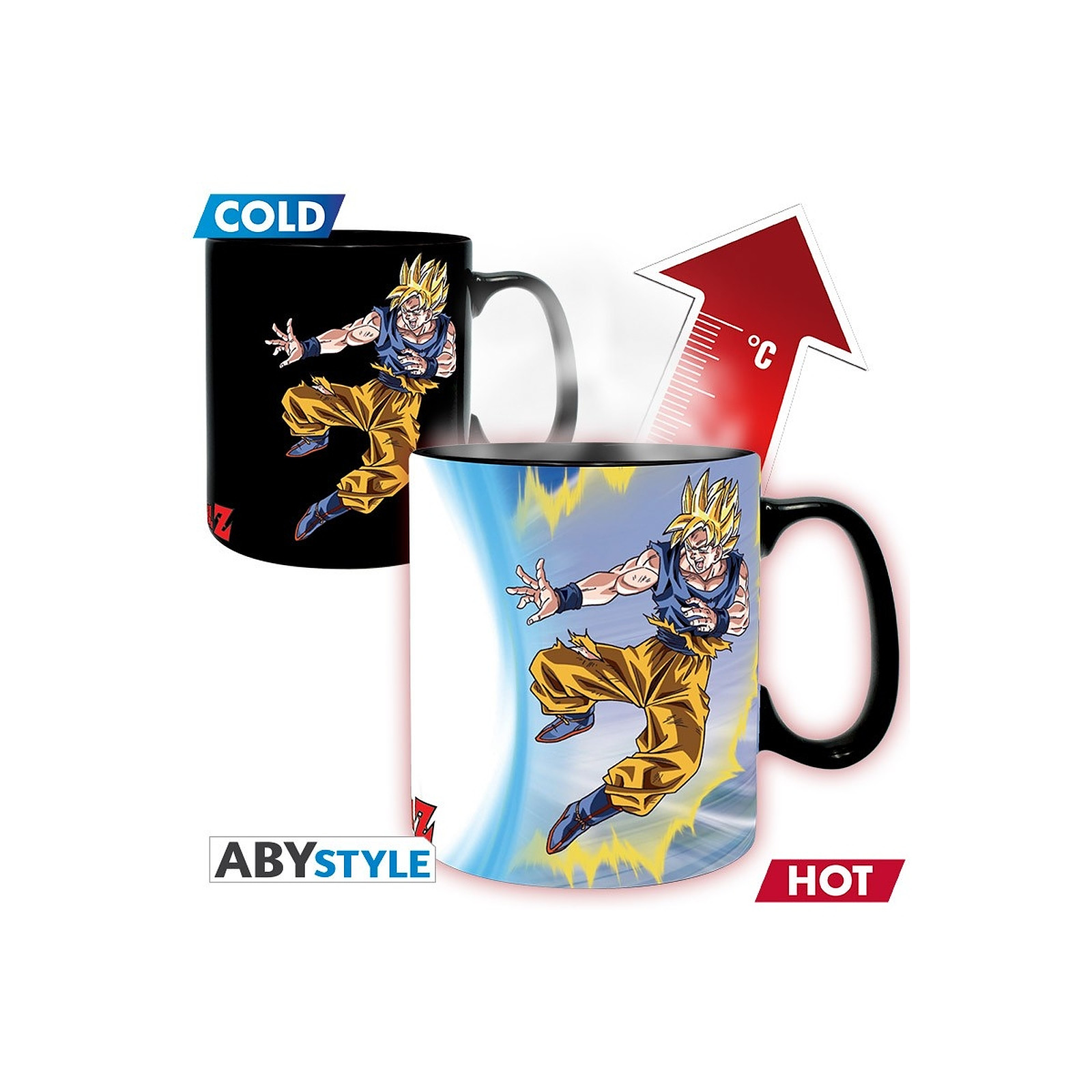 Dragon Ball - Mug Heat Change Goku VS Buu - Mugs Abystyle