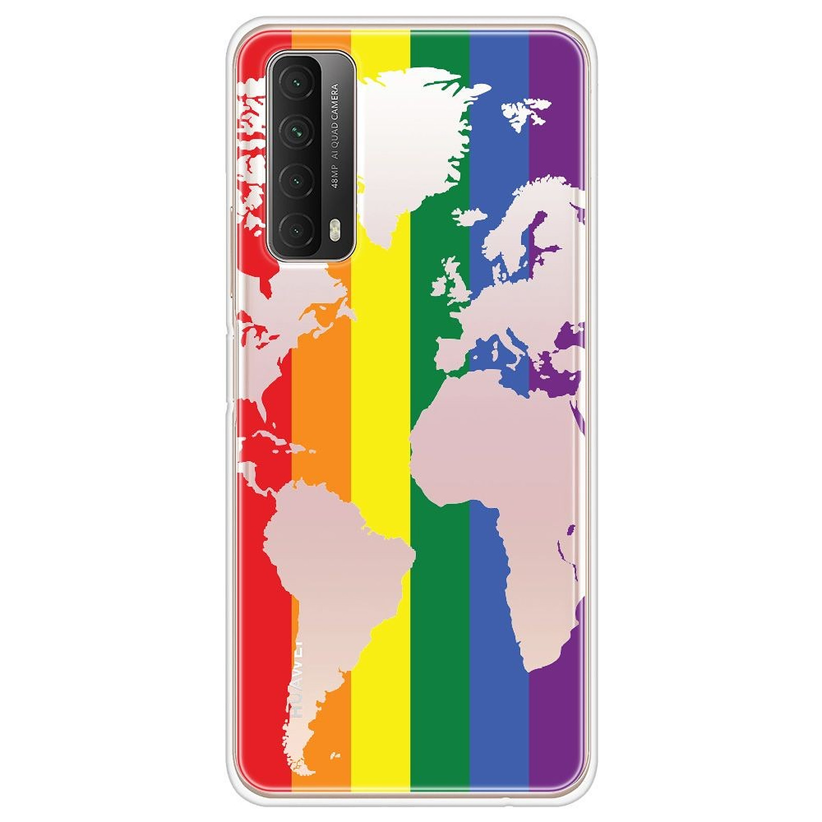 1001 Coques Coque silicone gel Huawei P Smart 2021 motif Map LGBT - Coque telephone 1001Coques