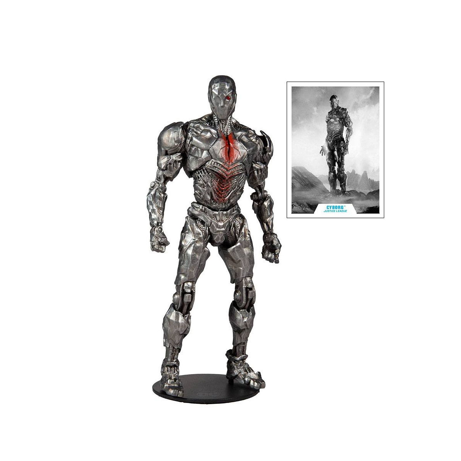DC Comics - Figurine DC Justice League Movie Cyborg (Helmet) 18 cm - Figurines McFarlane Toys