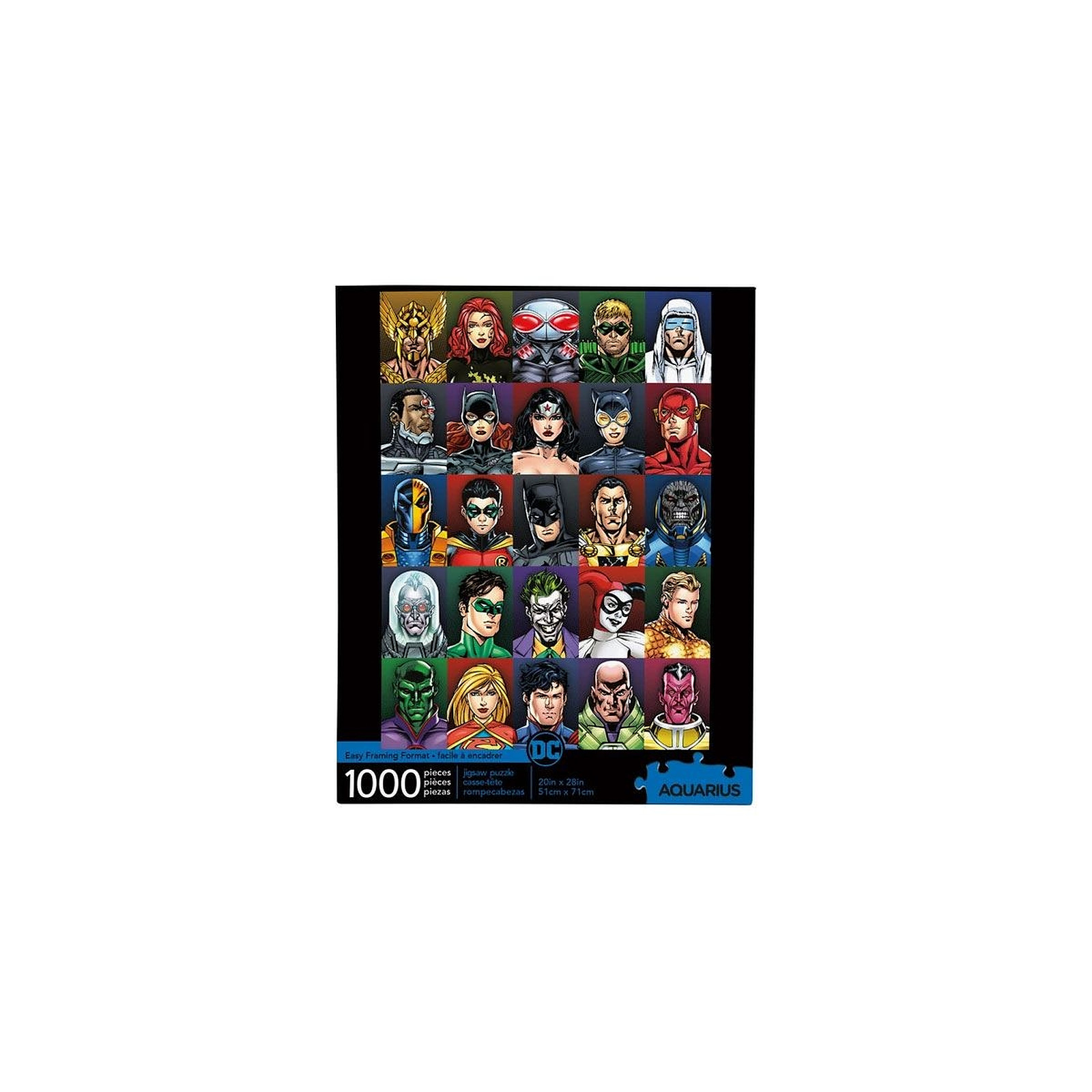 DC Comics - Puzzle Faces (1000 pièces) - Puzzle DIVERS