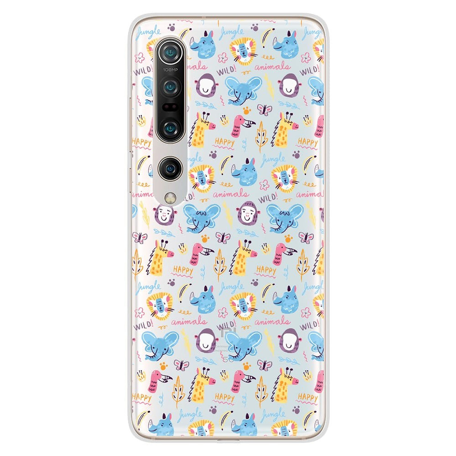 1001 Coques Coque silicone gel Xiaomi Mi 10 / Mi 10 Pro motif Happy animals - Coque telephone 1001Coques