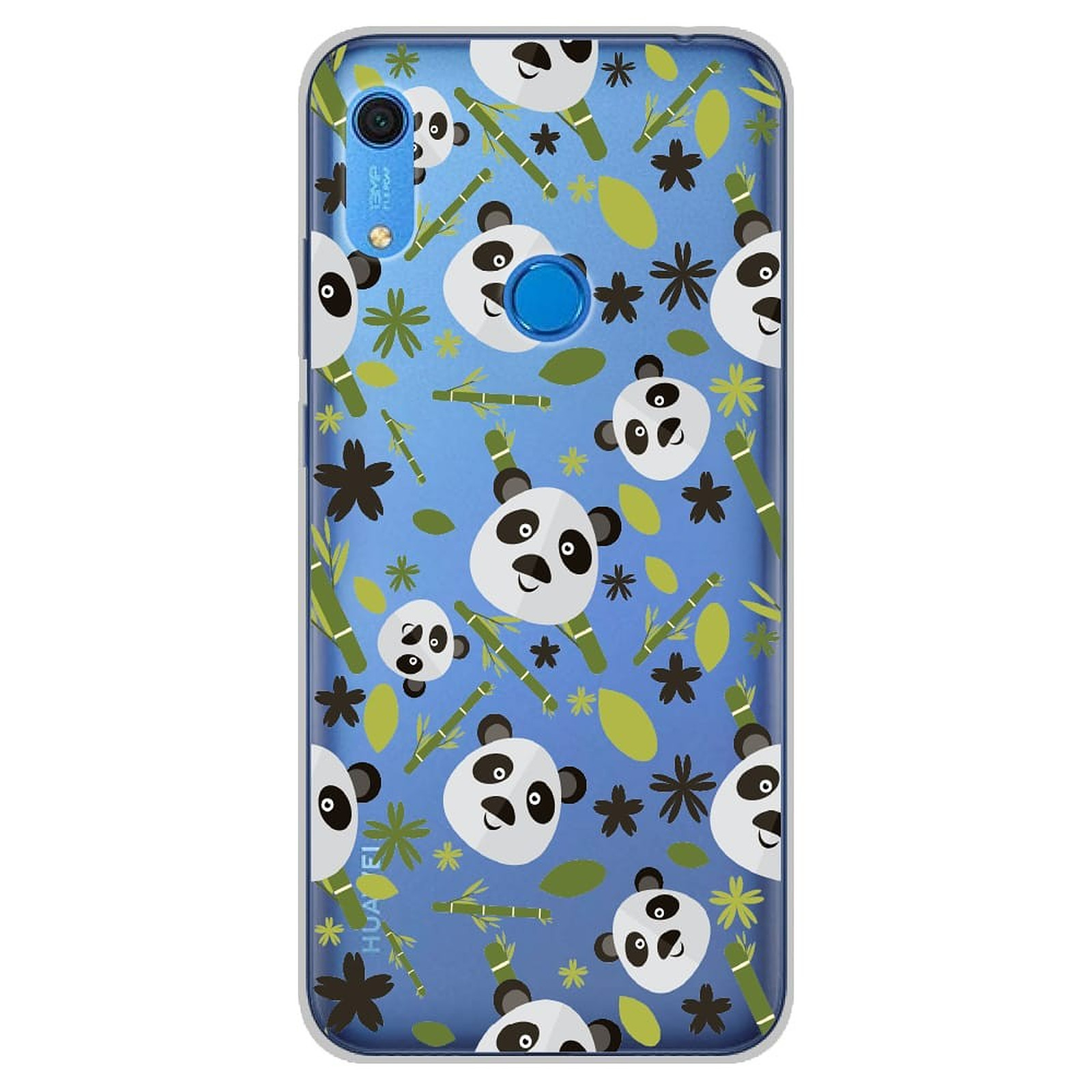 1001 Coques Coque silicone gel Huawei Y6S motif Pandas et Bambou - Coque telephone 1001Coques
