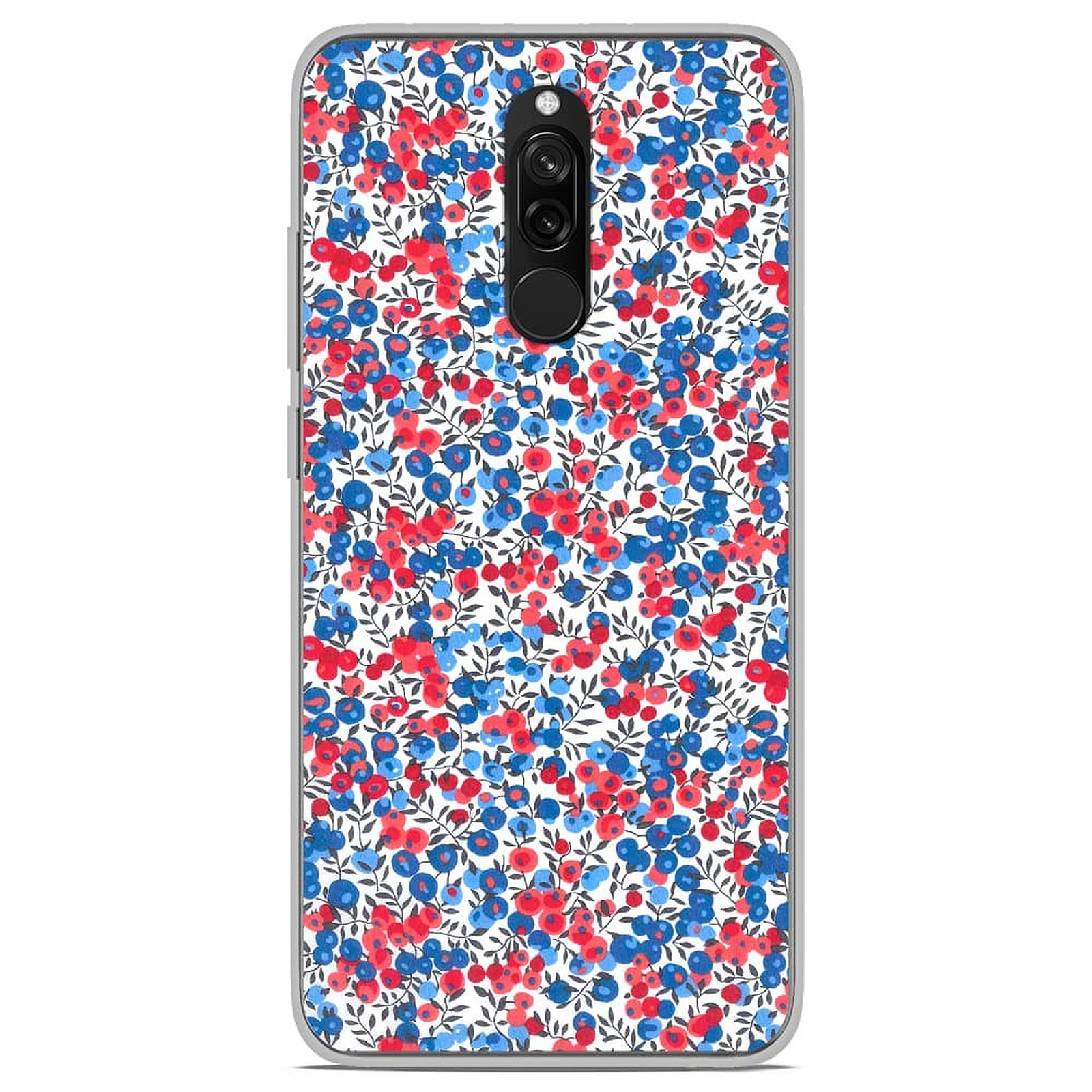 1001 Coques Coque silicone gel Xiaomi Redmi 7 motif Liberty Wiltshire Bleu - Coque telephone 1001Coques