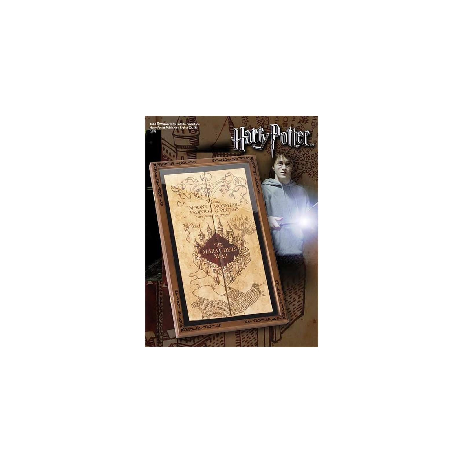 Harry Potter - Presentoir pour replique Carte du Maraudeur - Figurines Noble Collection