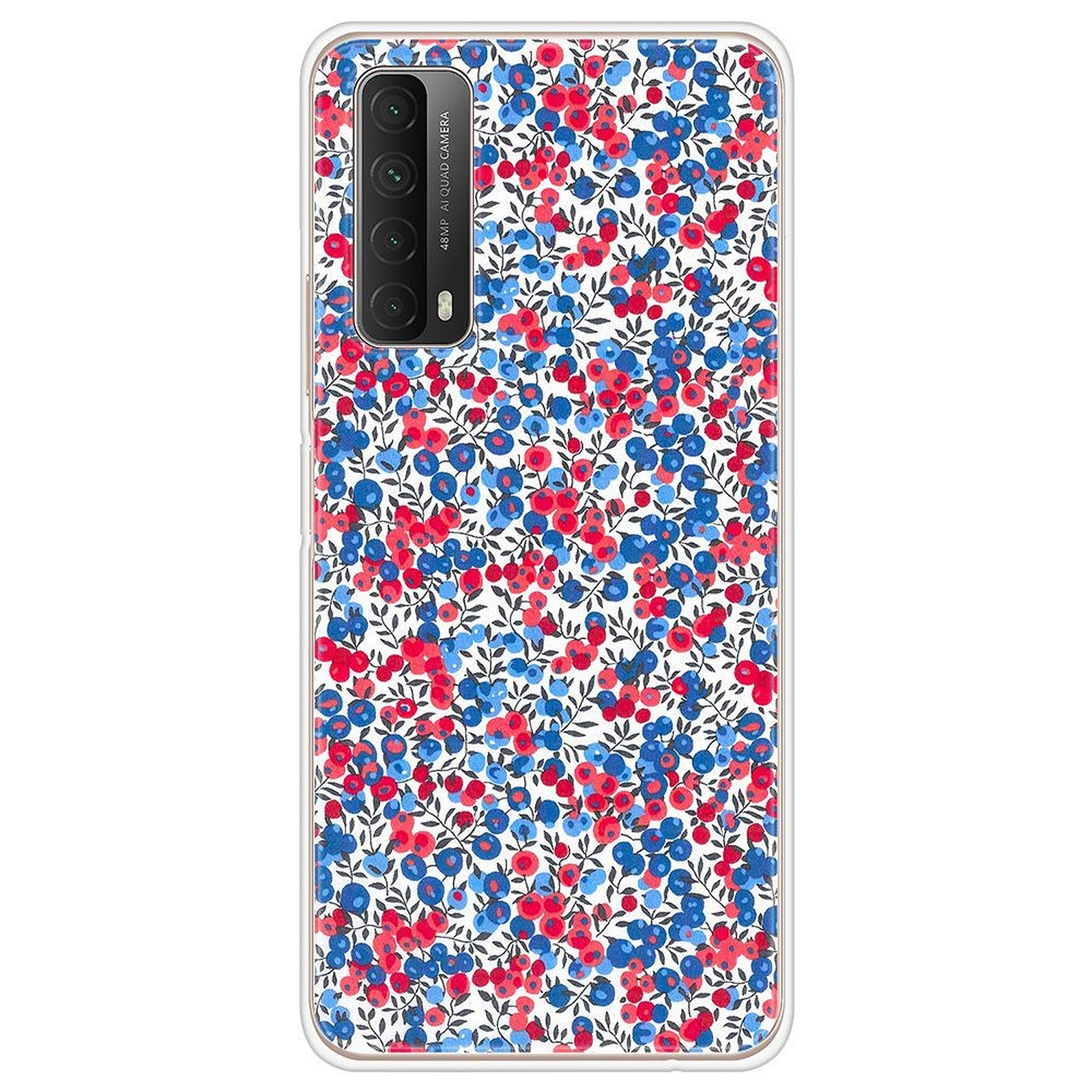 1001 Coques Coque silicone gel Huawei P Smart 2021 motif Liberty Wiltshire Bleu - Coque telephone 1001Coques