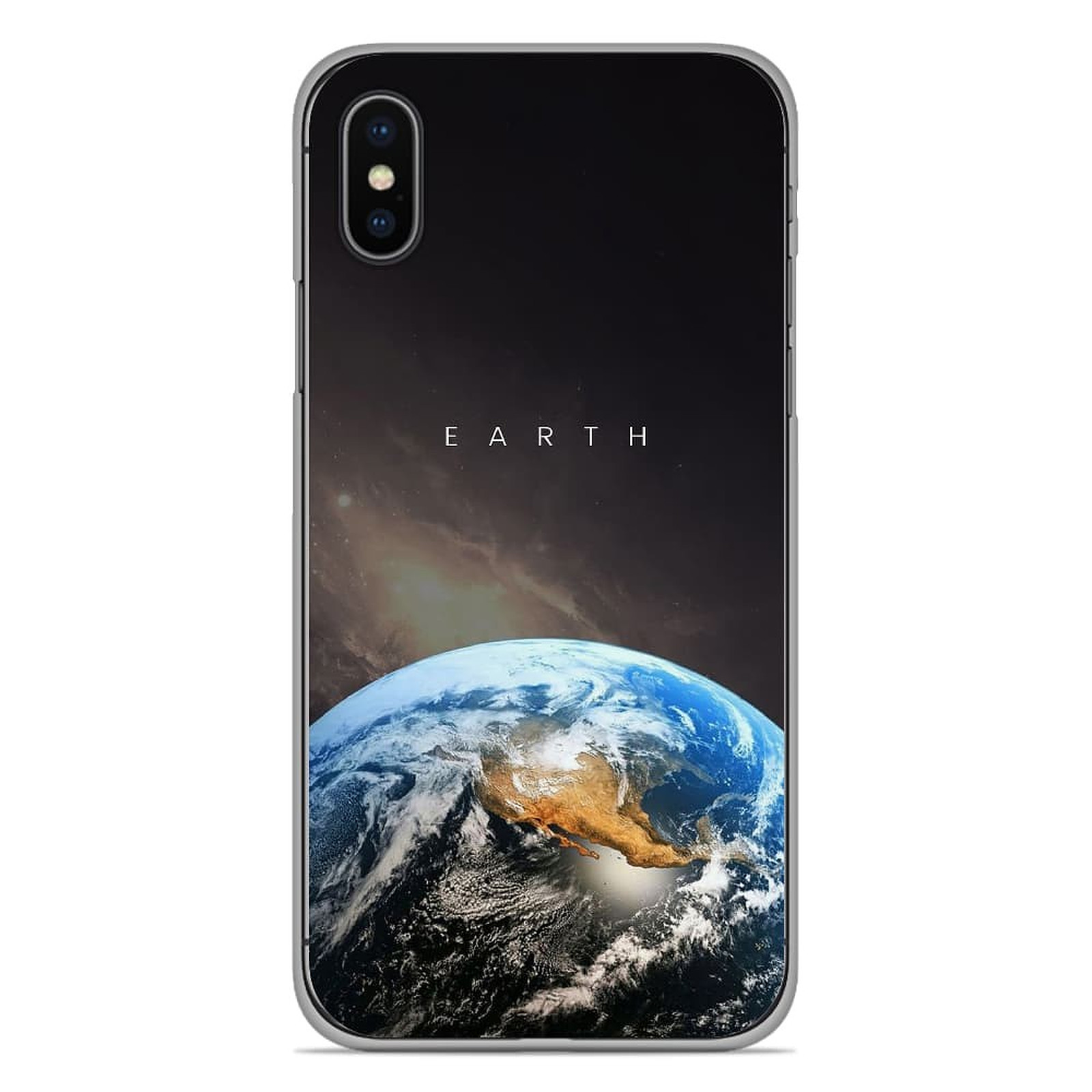 1001 Coques Coque silicone gel Apple iPhone XS Max motif Earth - Coque telephone 1001Coques