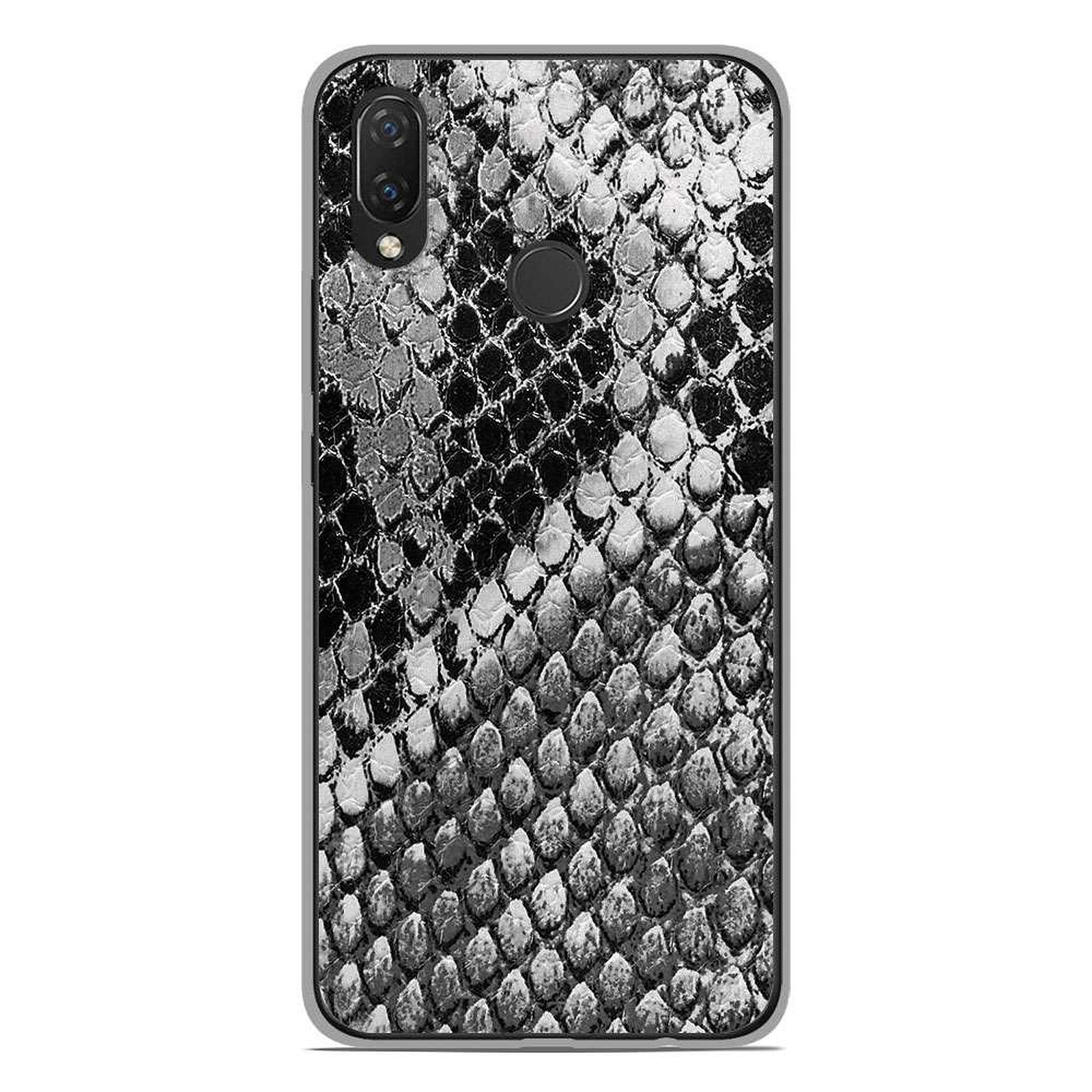 1001 Coques Coque silicone gel Huawei P Smart Plus motif Texture Python - Coque telephone 1001Coques