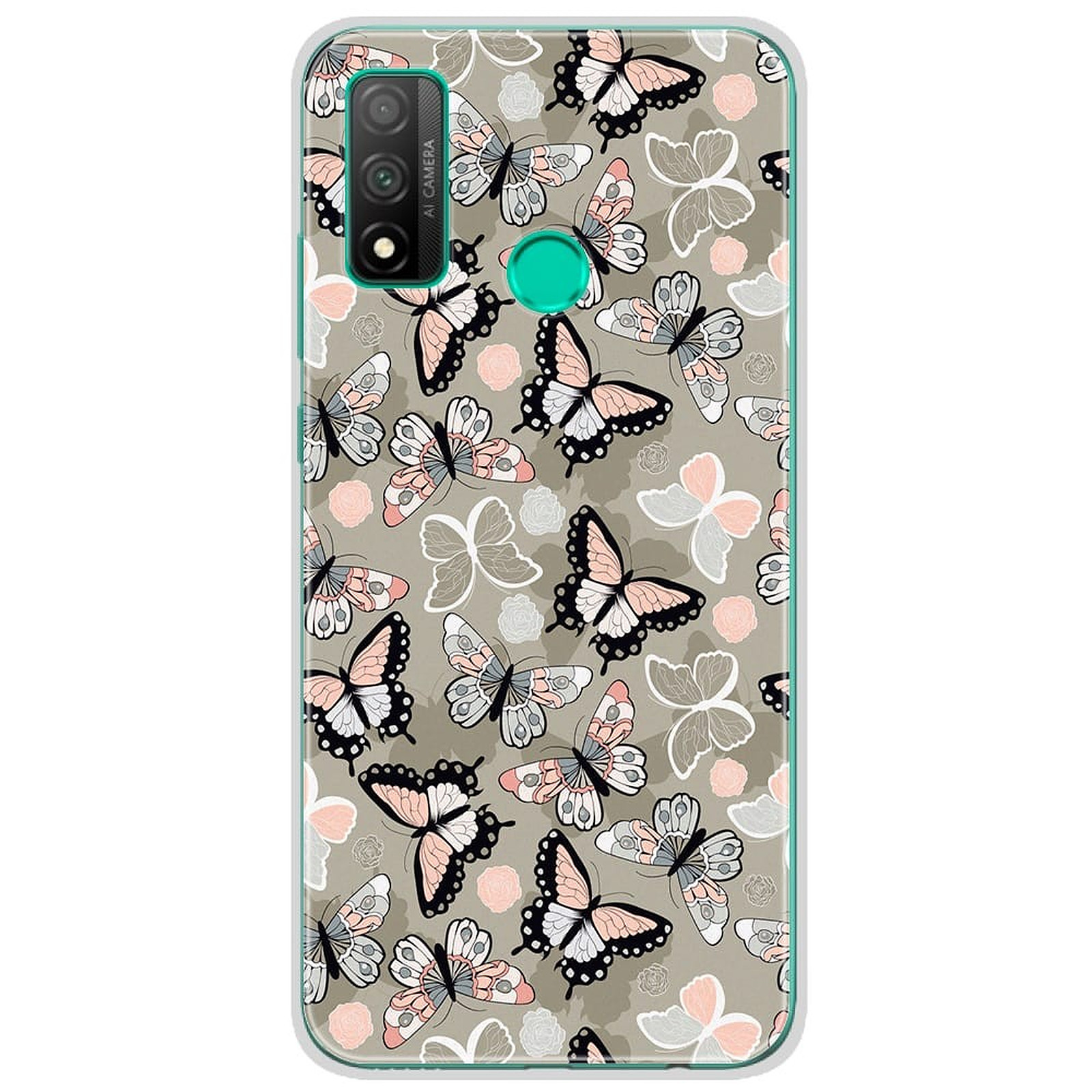 1001 Coques Coque silicone gel Huawei P Smart 2020 motif Papillons Vintage - Coque telephone 1001Coques
