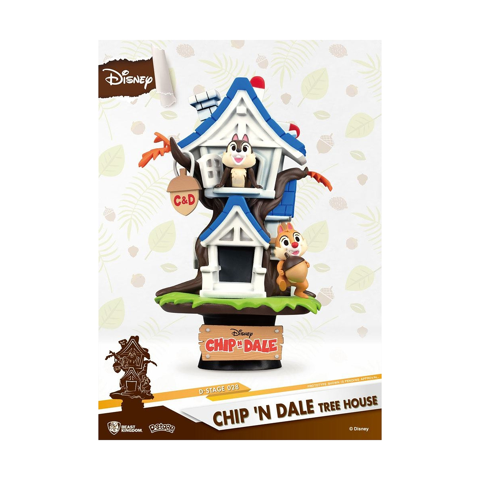 Disney - Diorama Summer Series D-Stage Tic et Tac Tree House 16 cm - Figurines Beast Kingdom Toys
