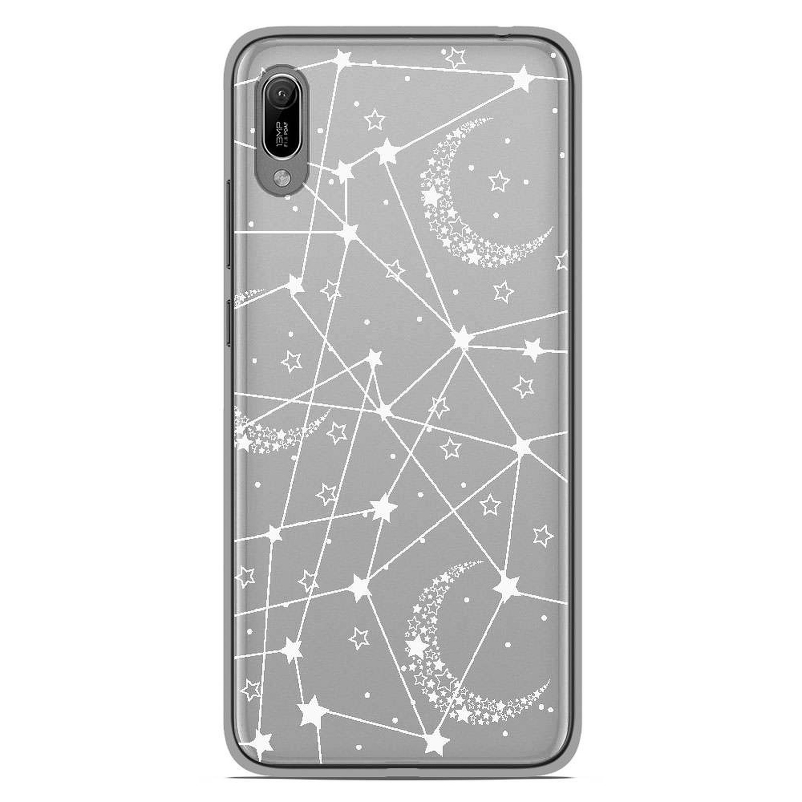 1001 Coques Coque silicone gel Huawei Y6 2019 motif Lignes etoilees - Coque telephone 1001Coques