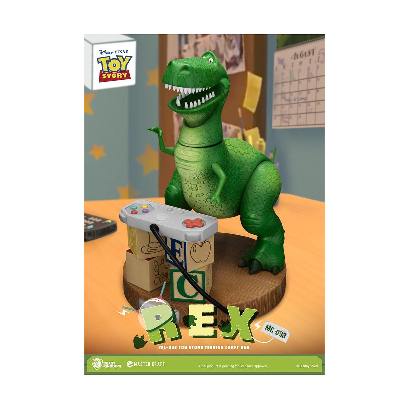 Toy Story - Statuette Master Craft Rex 33 cm - Figurines Beast Kingdom Toys