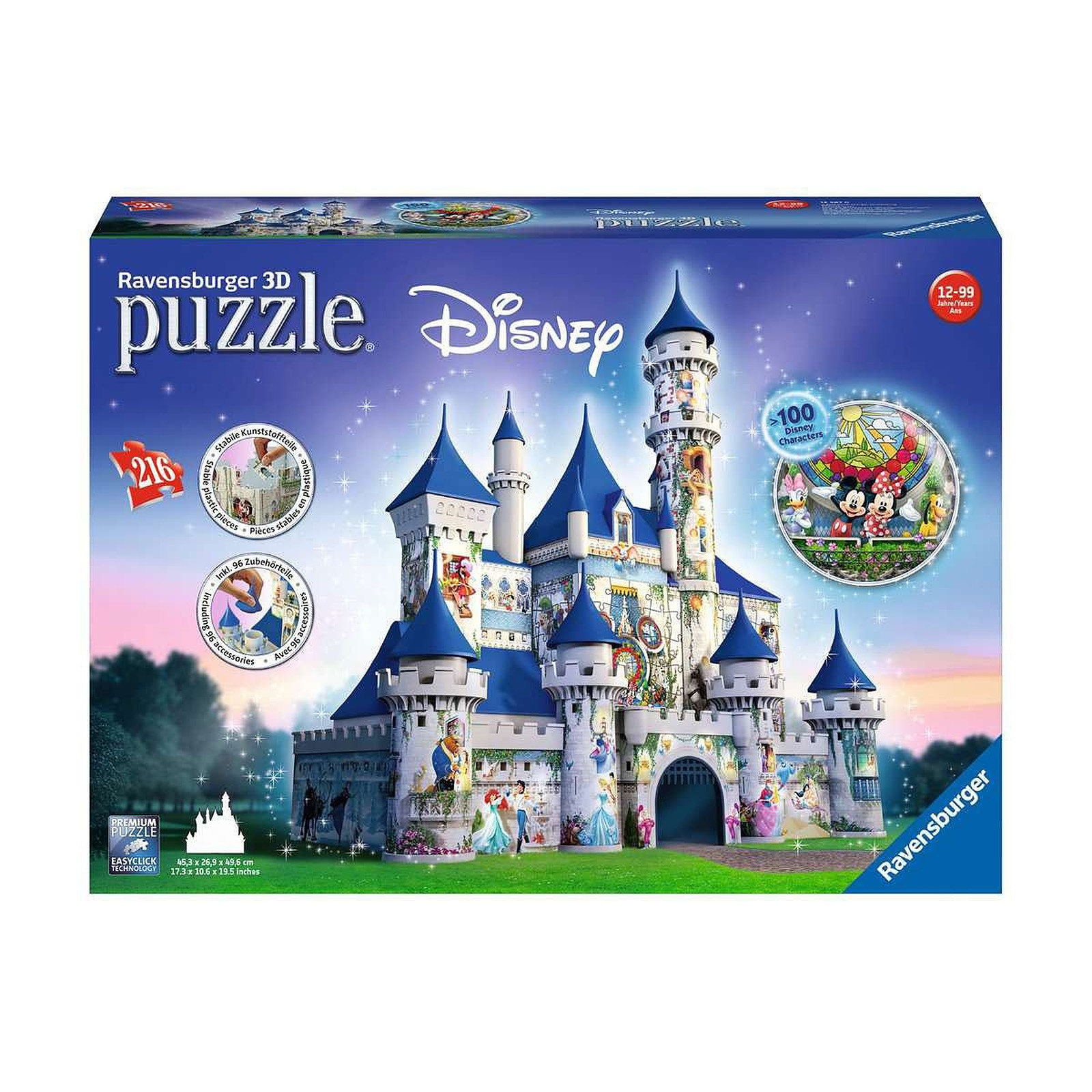 Disney - Puzzle 3D Chateau de Disney (216 pièces) - Puzzle Ravensburger
