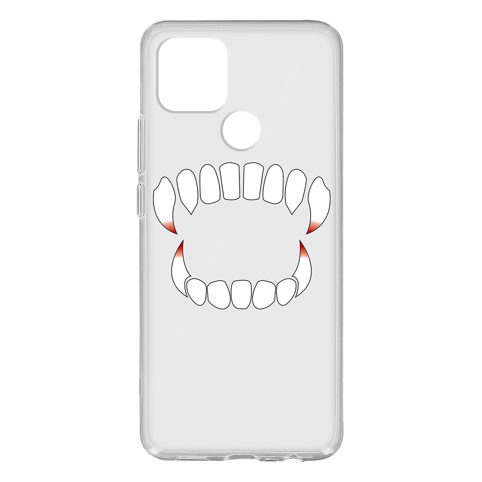 Avizar Coque Dents de vampire Collection Halloween Protection personnalisee Transparent - Coque telephone Avizar