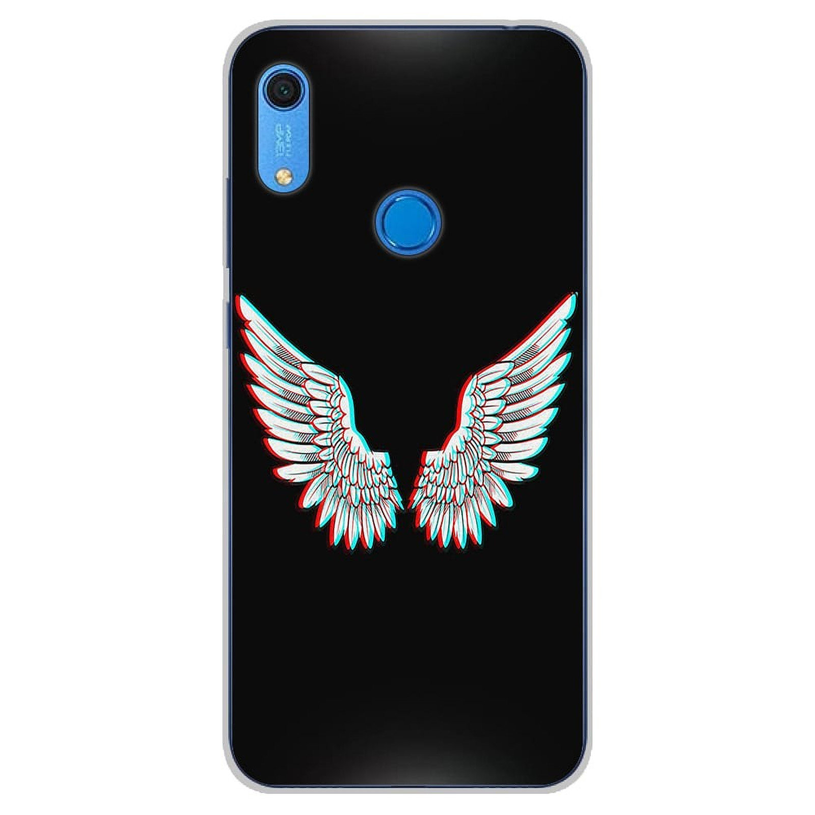 1001 Coques Coque silicone gel Huawei Y6S motif Ailes d'Ange - Coque telephone 1001Coques