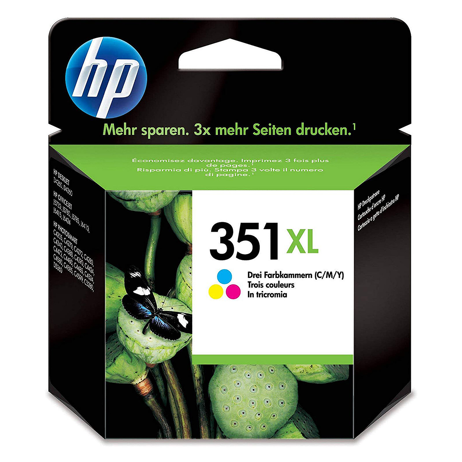 HP 351XL (CB338EE) - Cyan, Magenta et Jaune - Cartouche imprimante HP