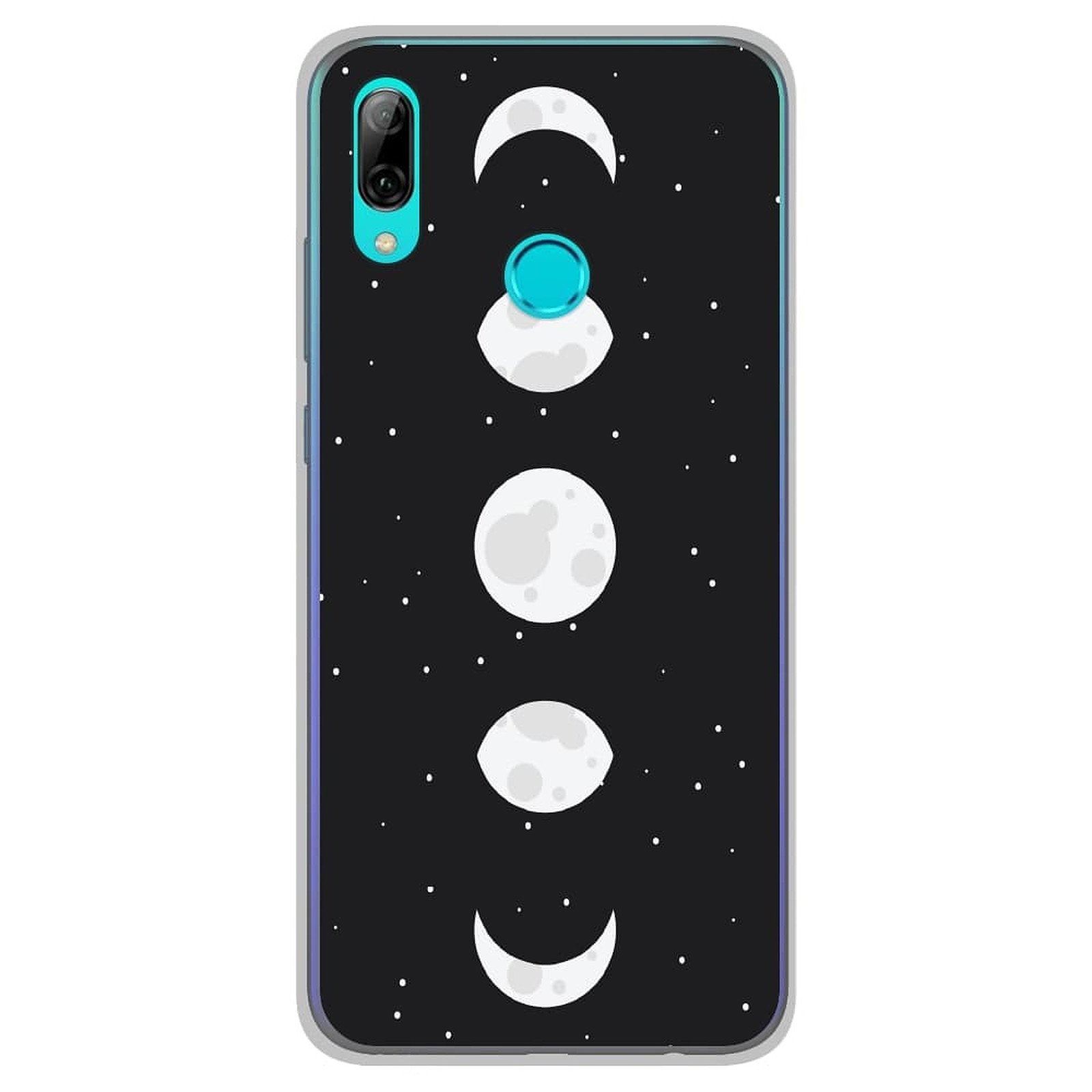 1001 Coques Coque silicone gel Huawei P Smart 2019 motif Phase de Lune - Coque telephone 1001Coques