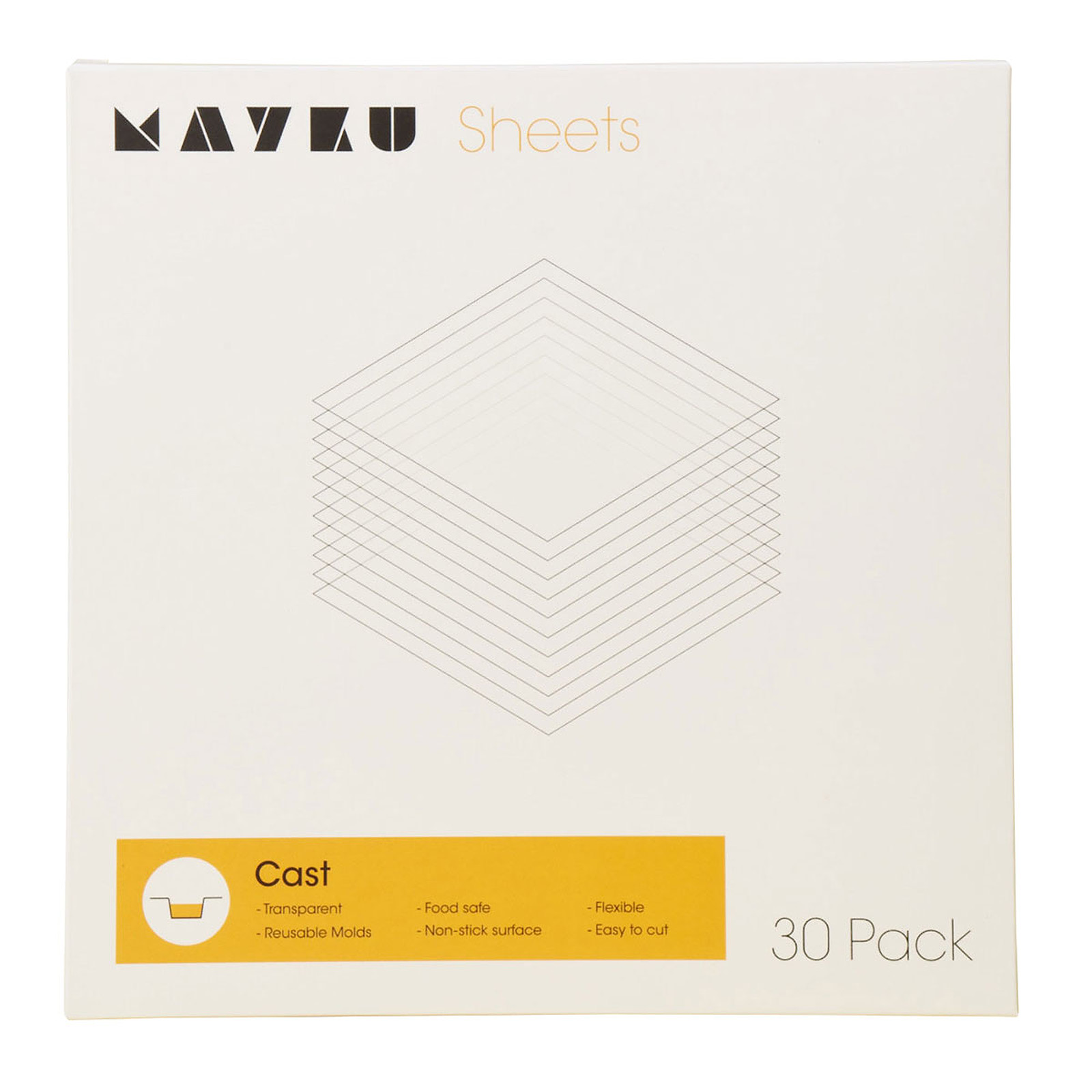 Mayku Cast Sheets 30 Pack - Filament 3D Mayku